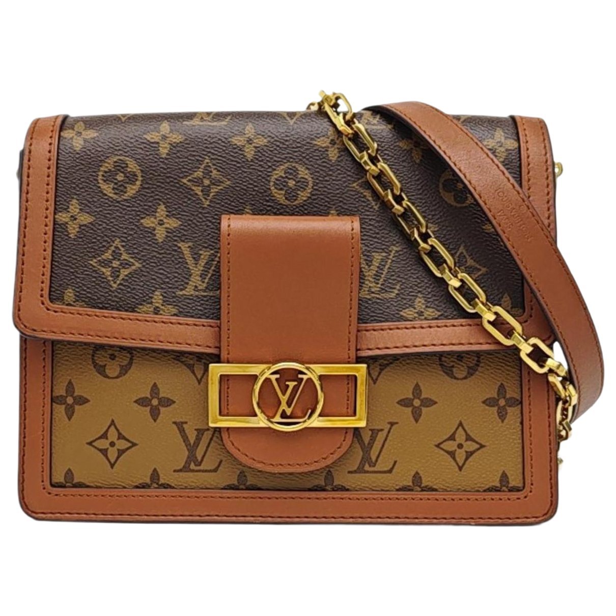 Dauphine leather crossbody bag