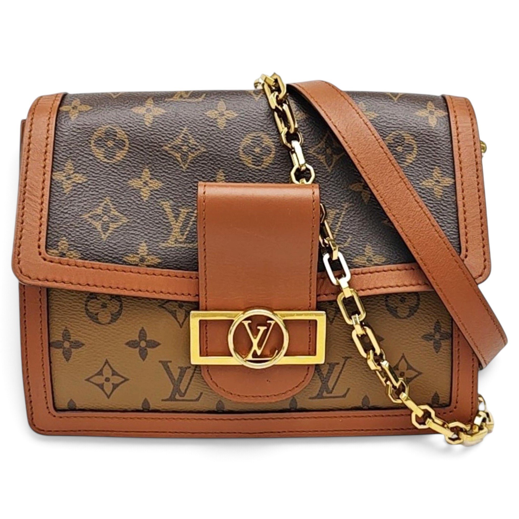 Dauphine leather handbag