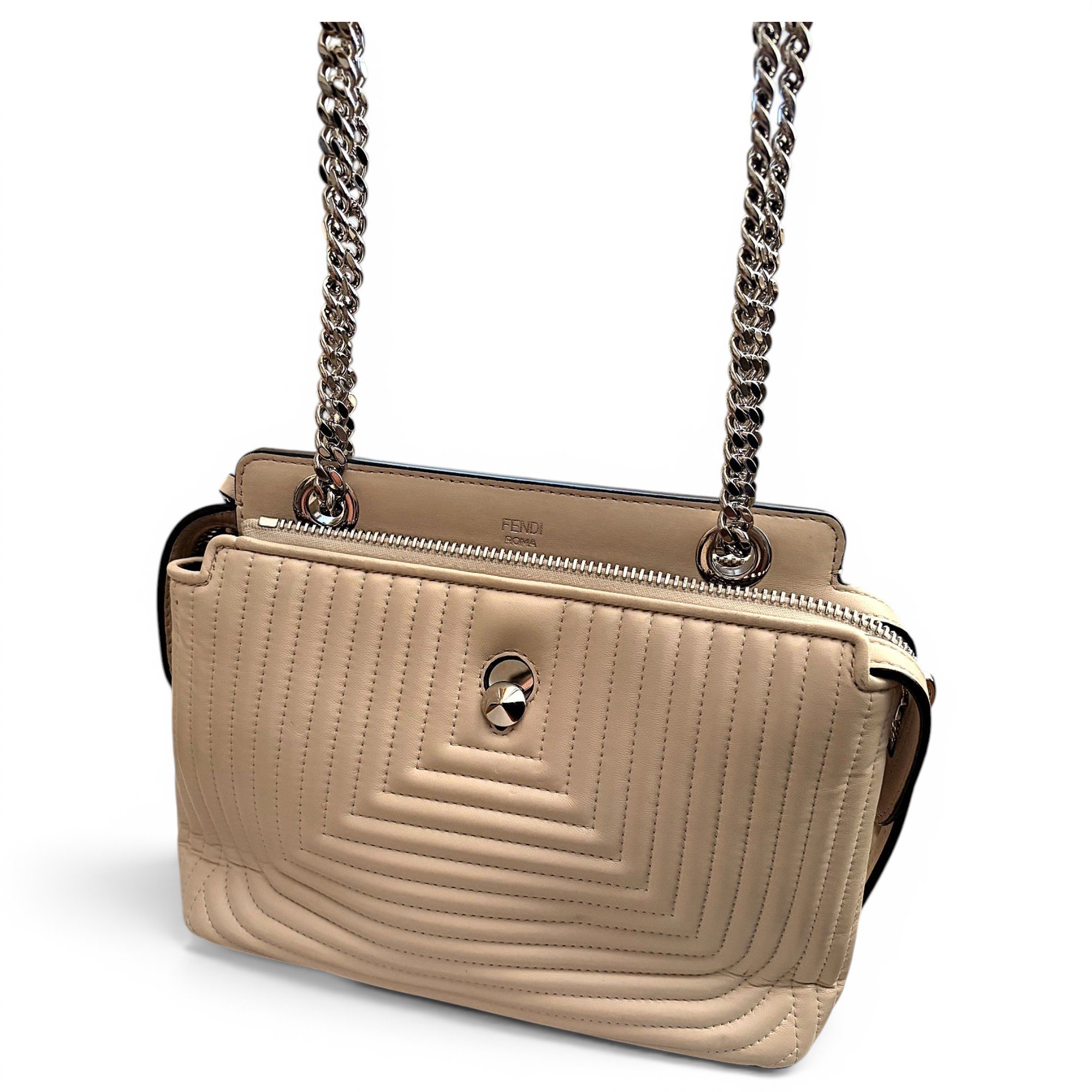 Dot Com leather handbag