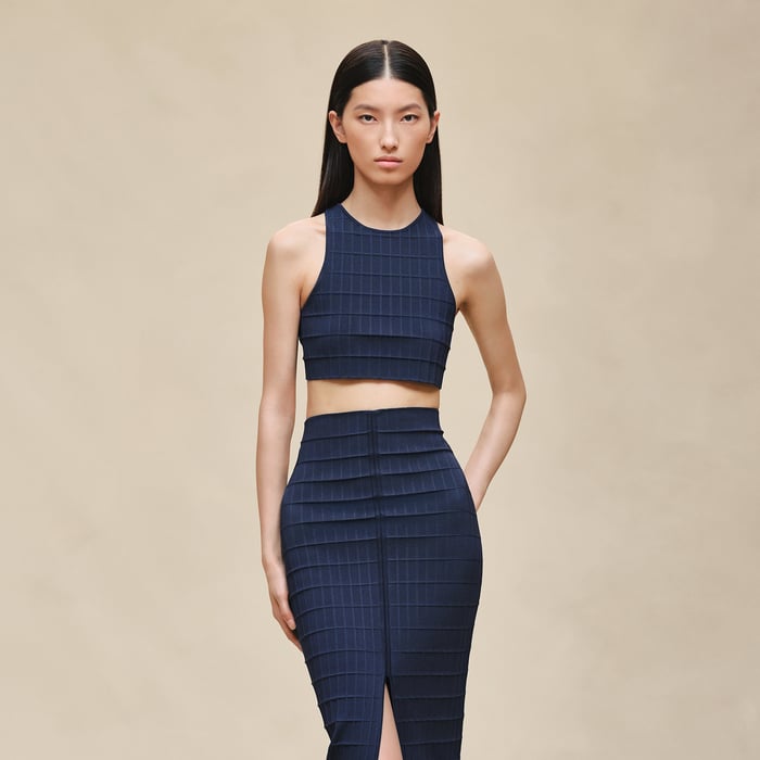 Bleu Outremer Sleeveless Top