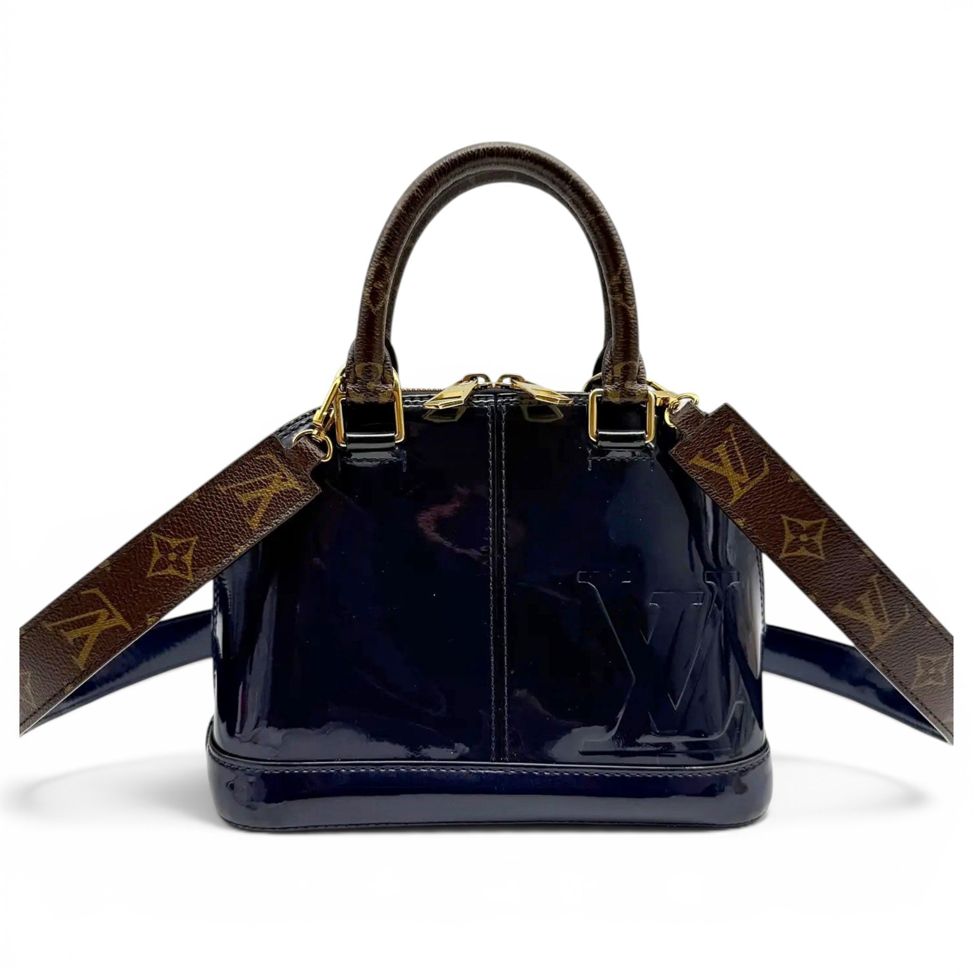 Alma BB patent leather handbag