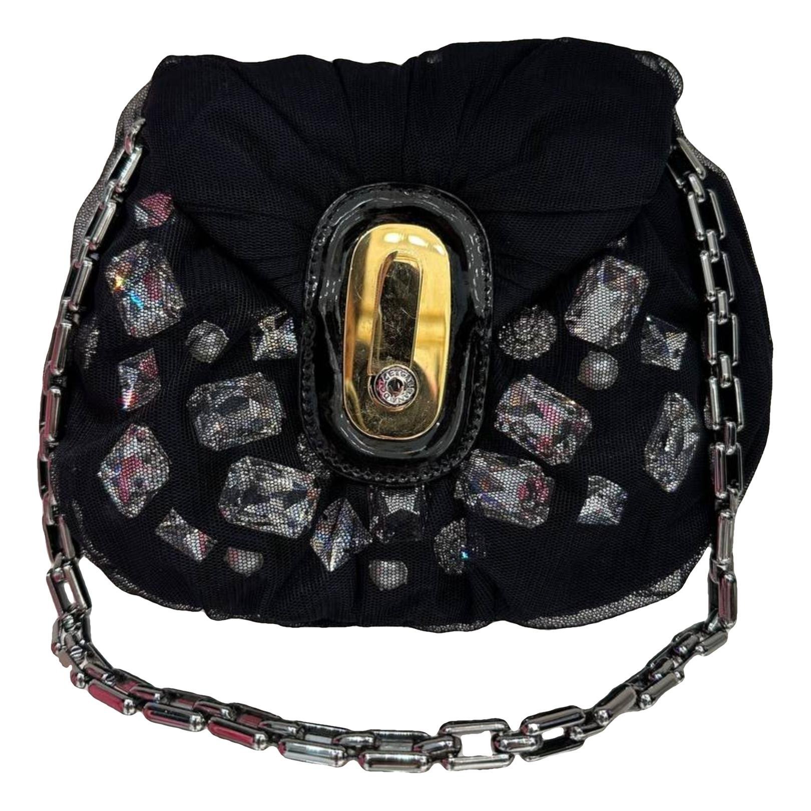 Leather clutch bag