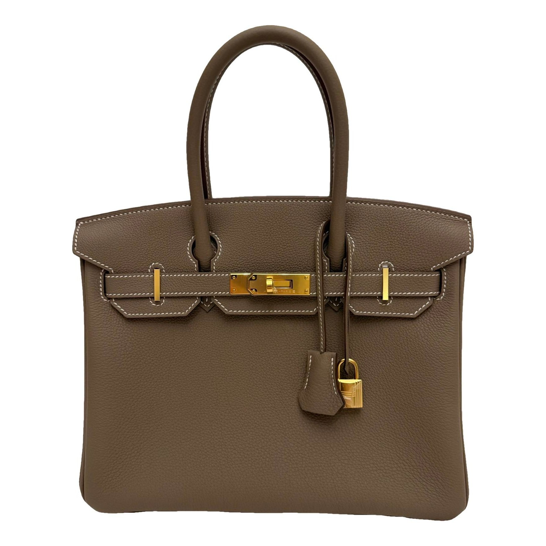 Hermes Birkin 30 Handbag Etoupe Togo Leather 2026