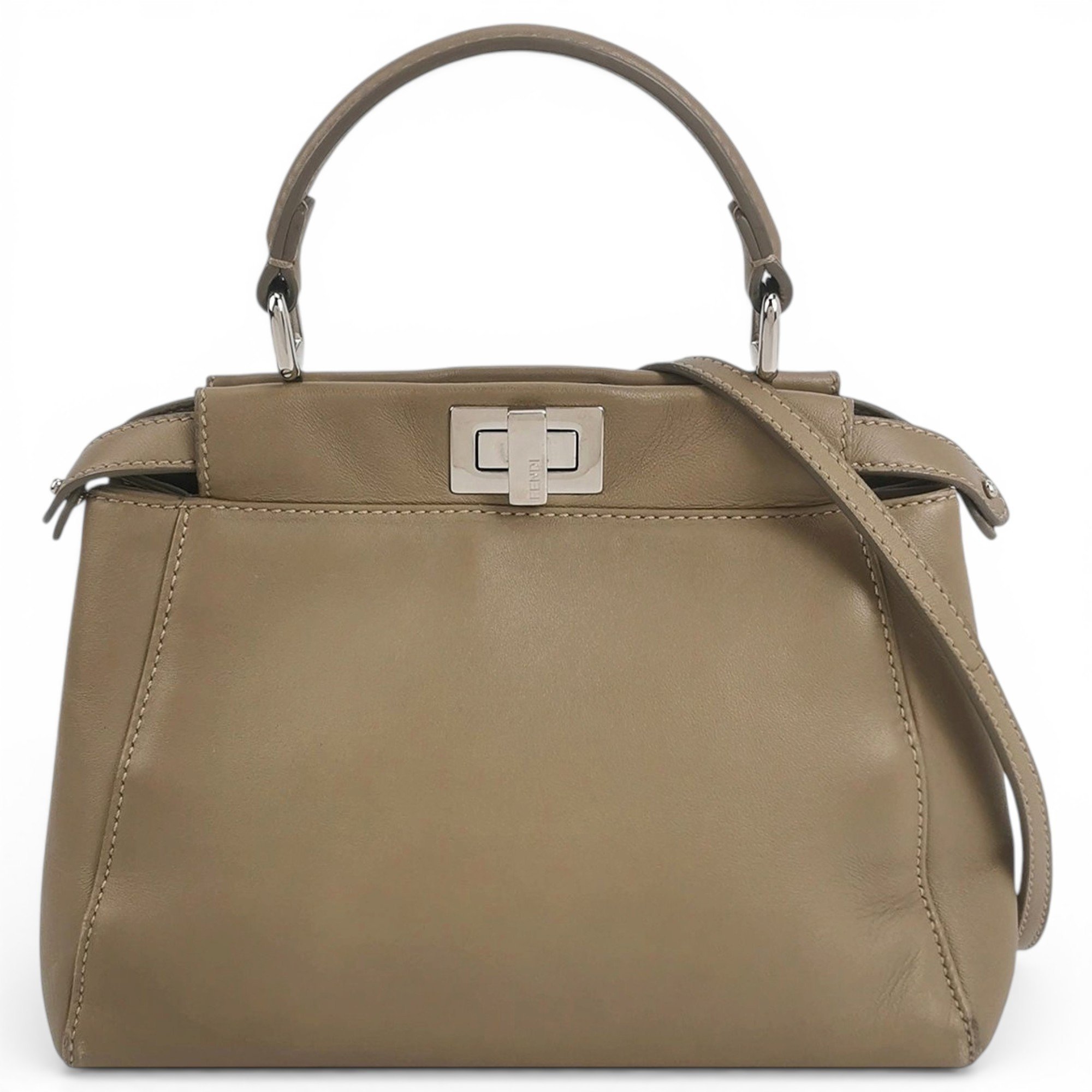 Peekaboo leather handbag