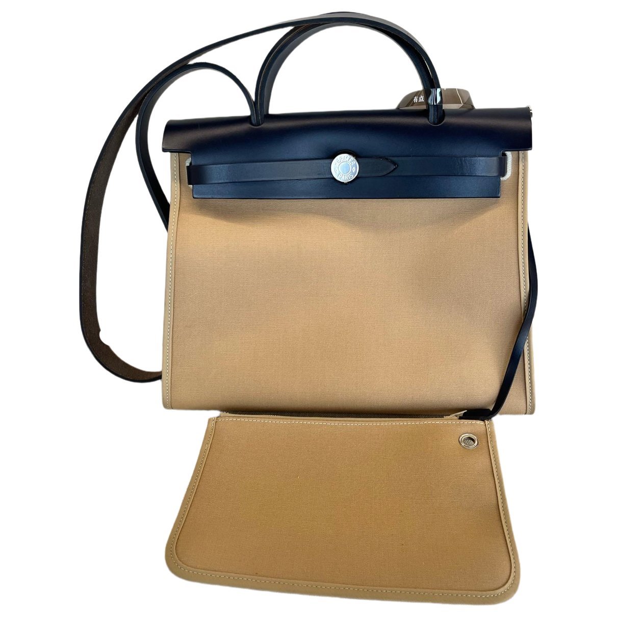 Hermes Herbag cloth handbag