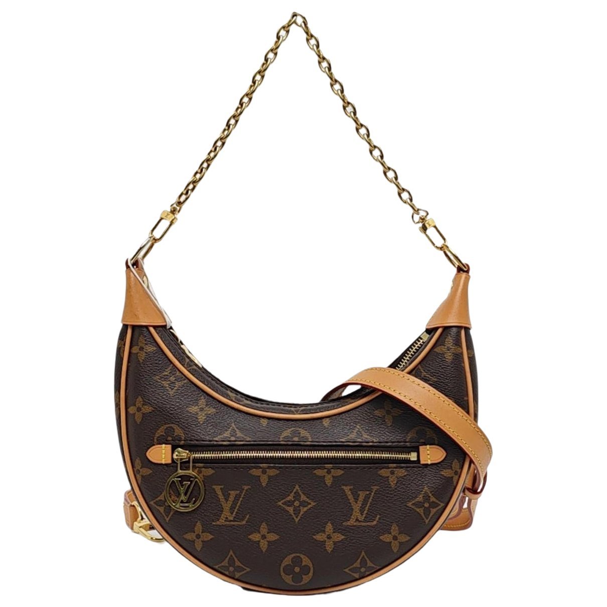 Loop leather crossbody bag