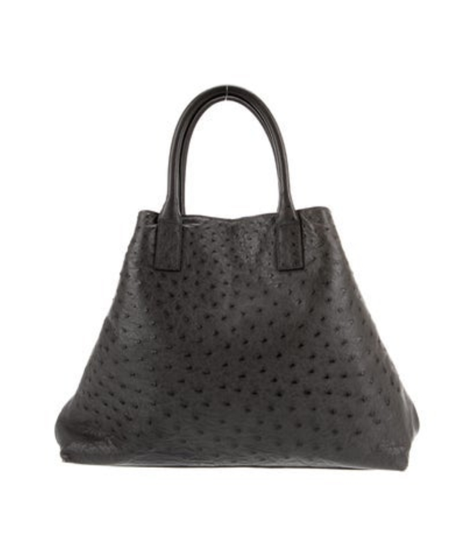 Akris Ostrich Top Handle Bag
