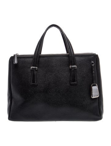 Tumi Leather Top Handle Bag