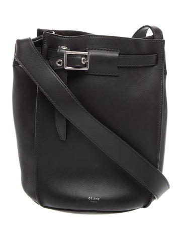 Leather Big Bucket w/Strap