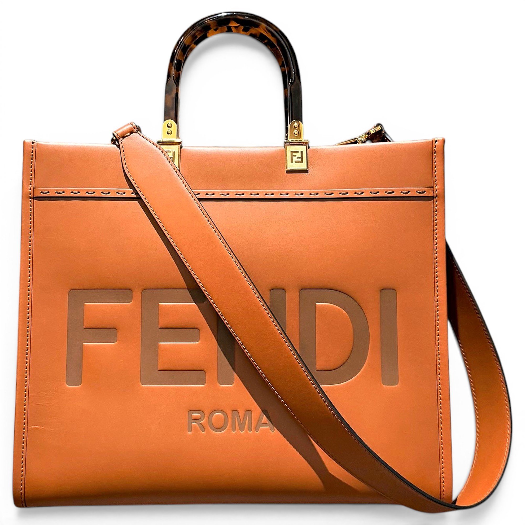 Sunshine leather tote