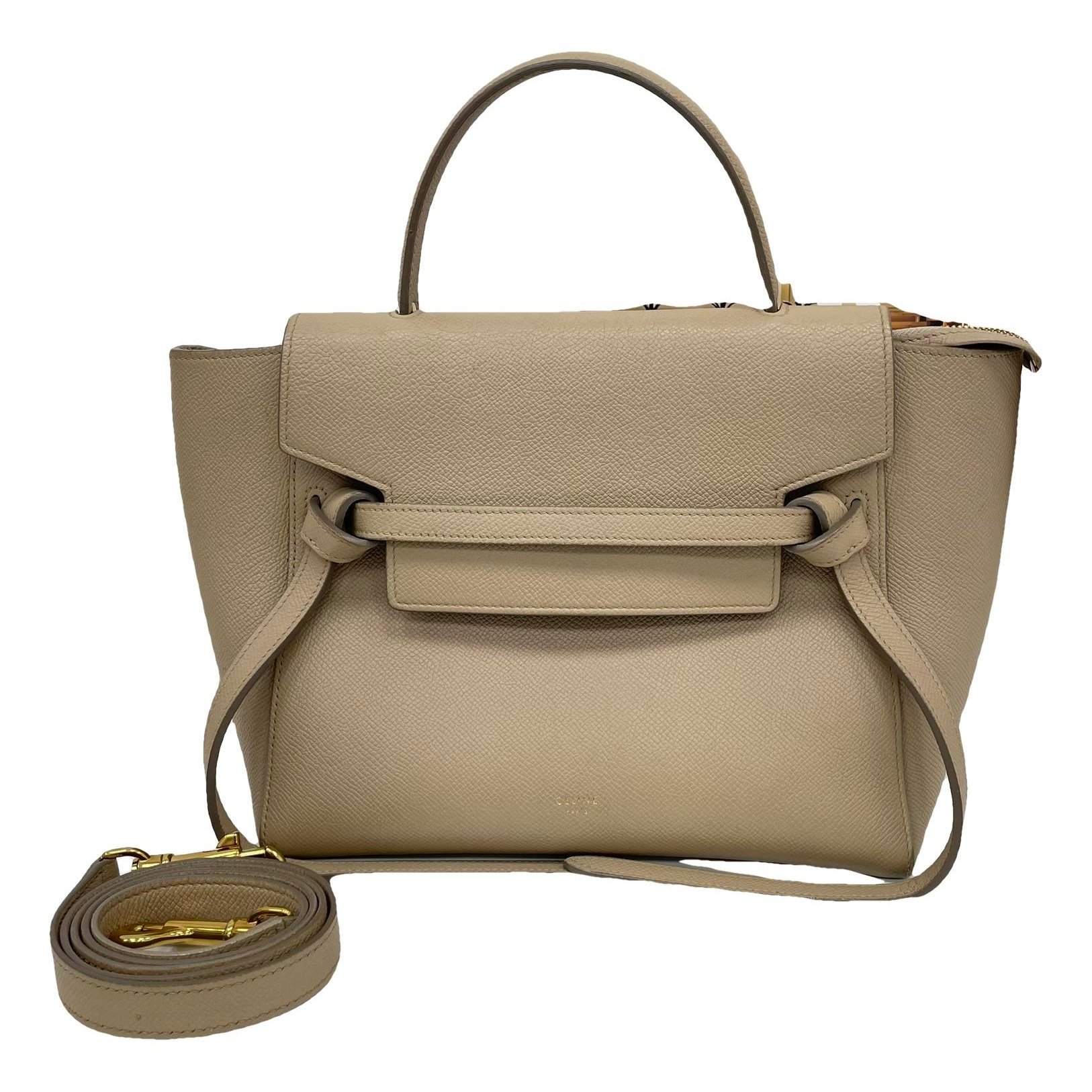 Belt leather handbag