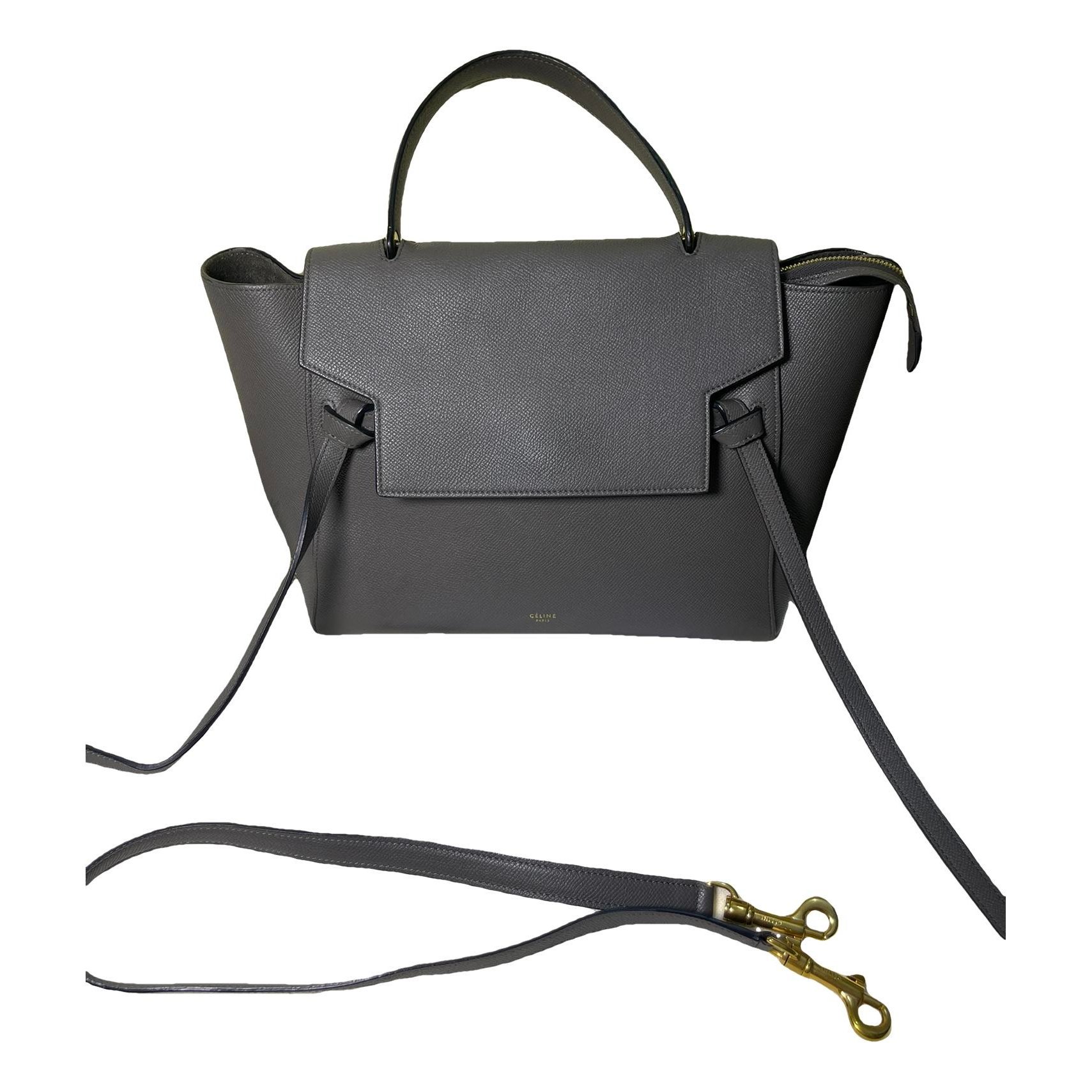 Belt leather handbag