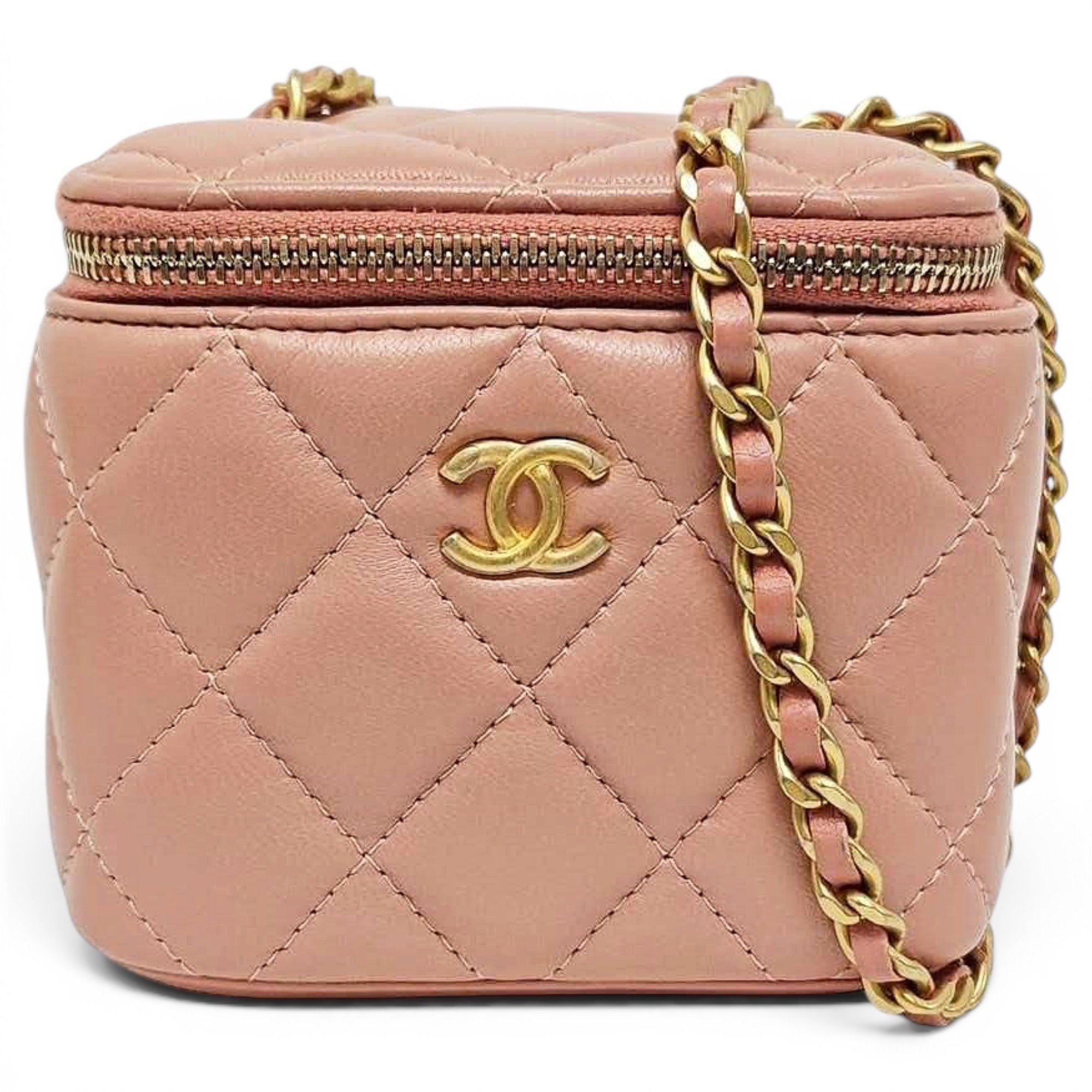 Trendy CC Vanity leather handbag