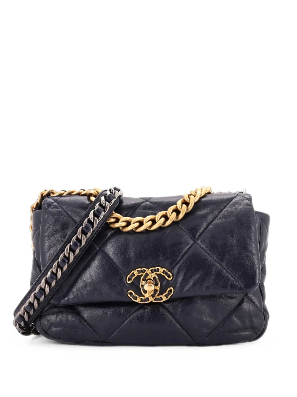 19 Flap Bag Quilted Leather Medium crossbody bag
