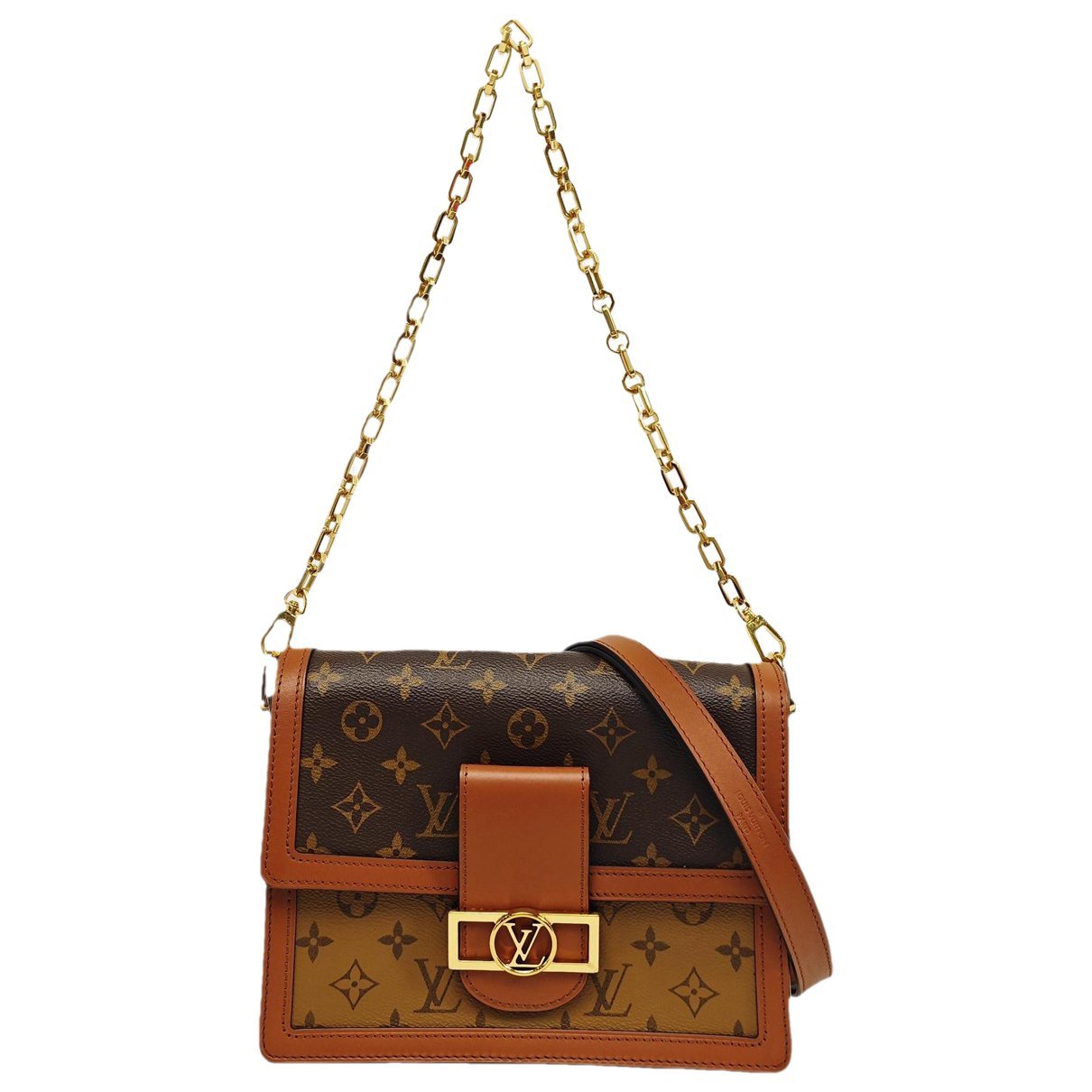 Dauphine leather crossbody bag