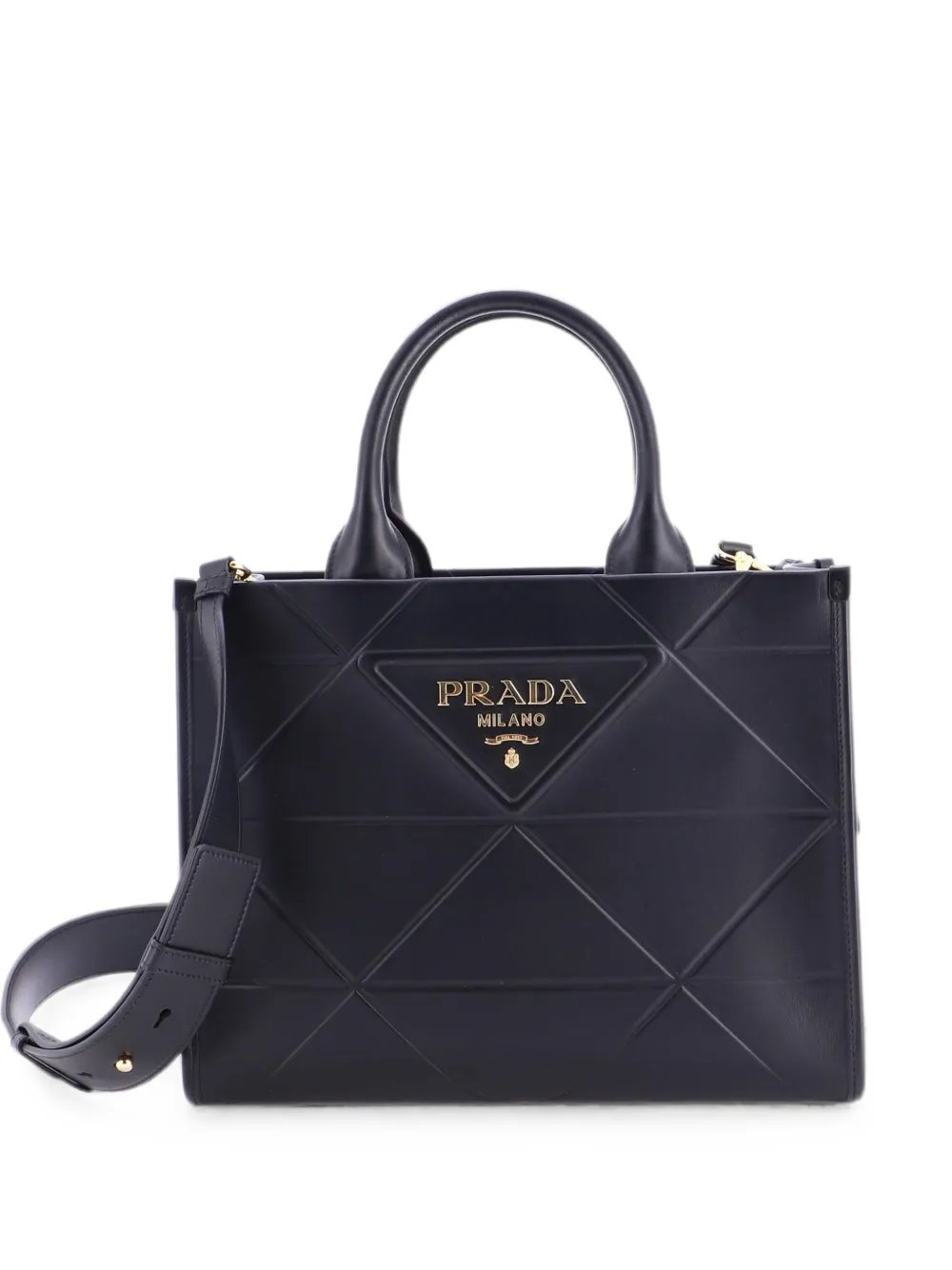 Symbole Shopper Embossed Leather Small tote bag