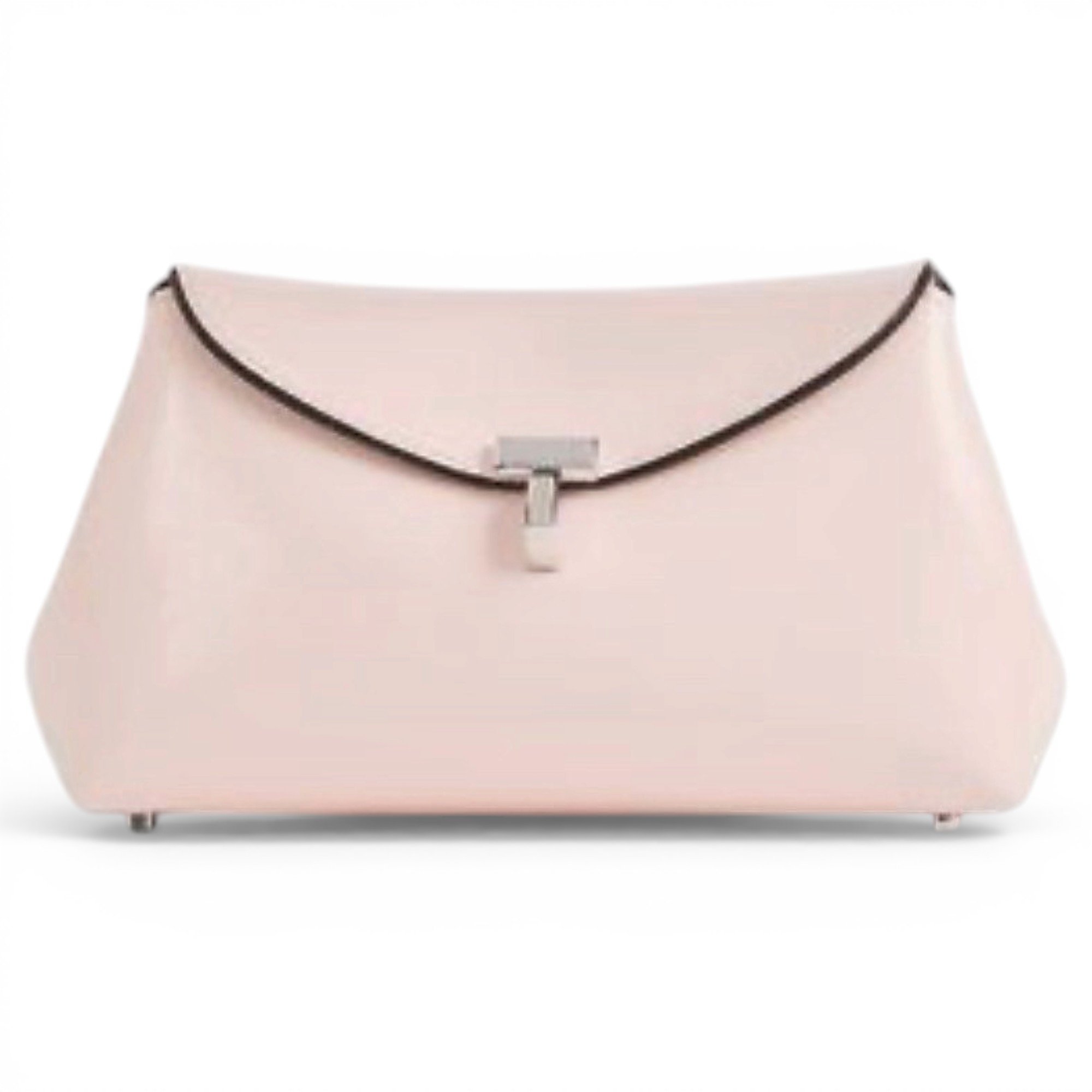 T-Lock leather clutch bag