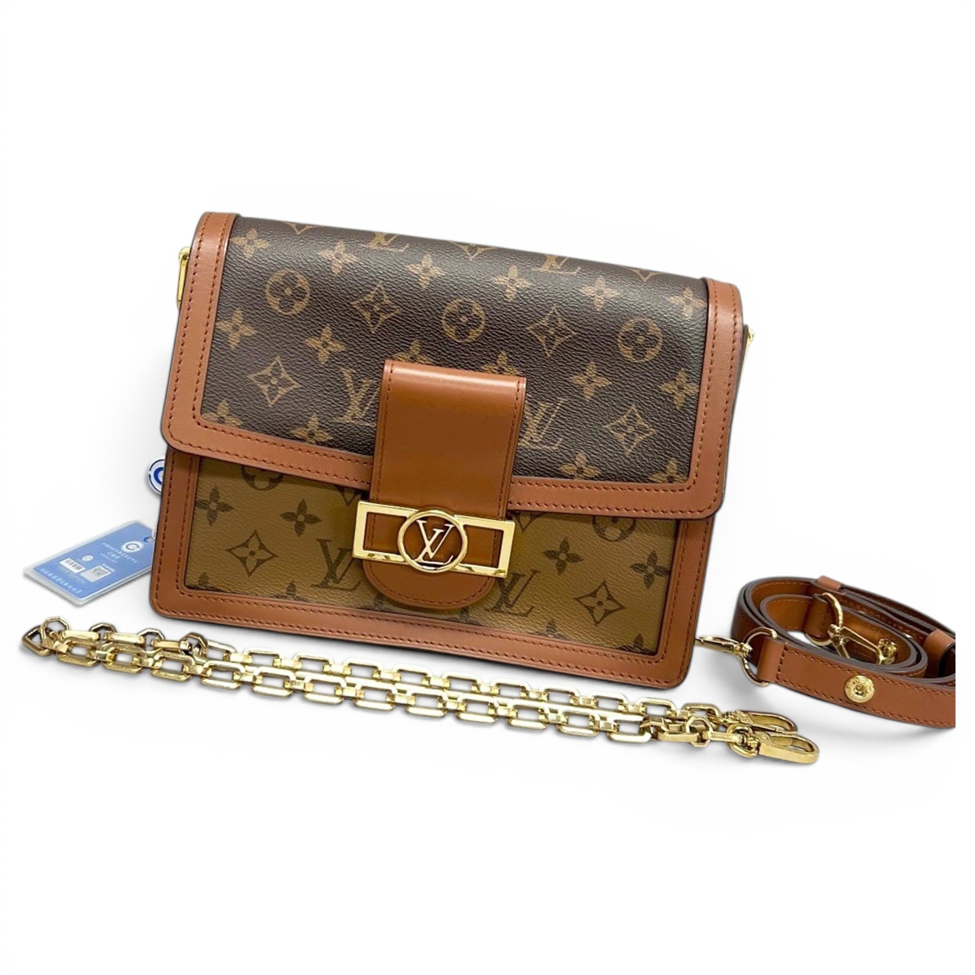 Dauphine leather handbag