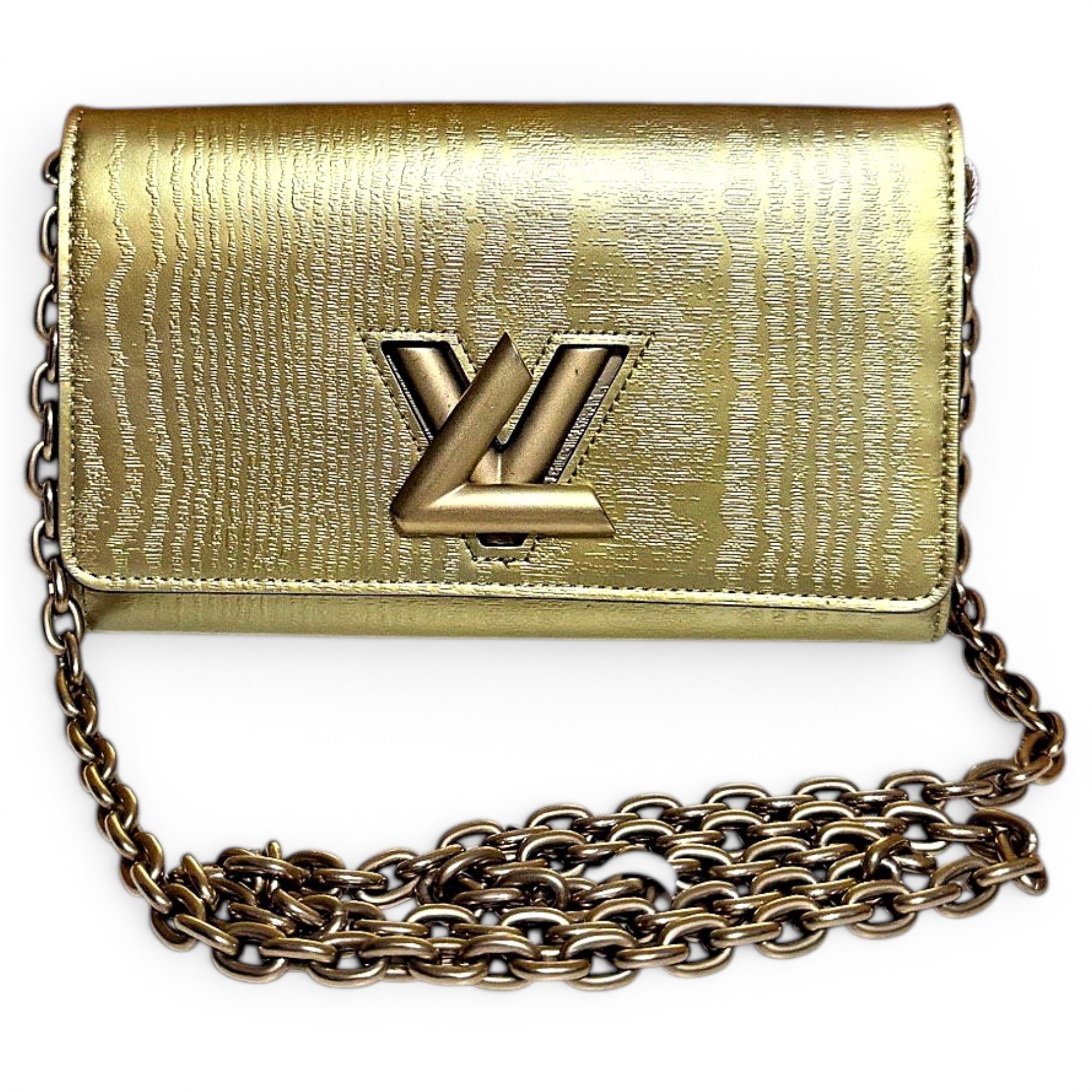 Twist Long Chain Wallet leather crossbody bag