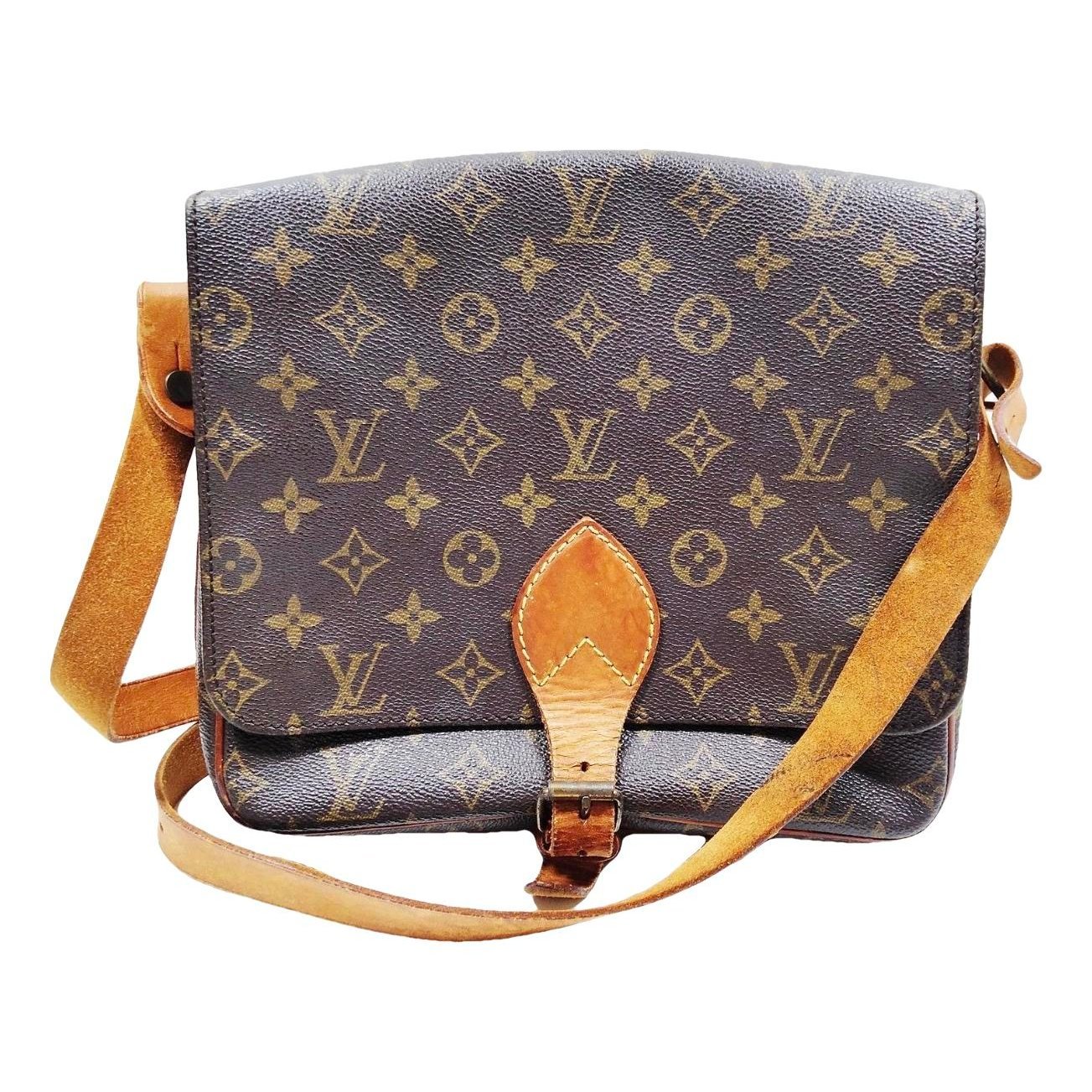 Cartouchière leather crossbody bag