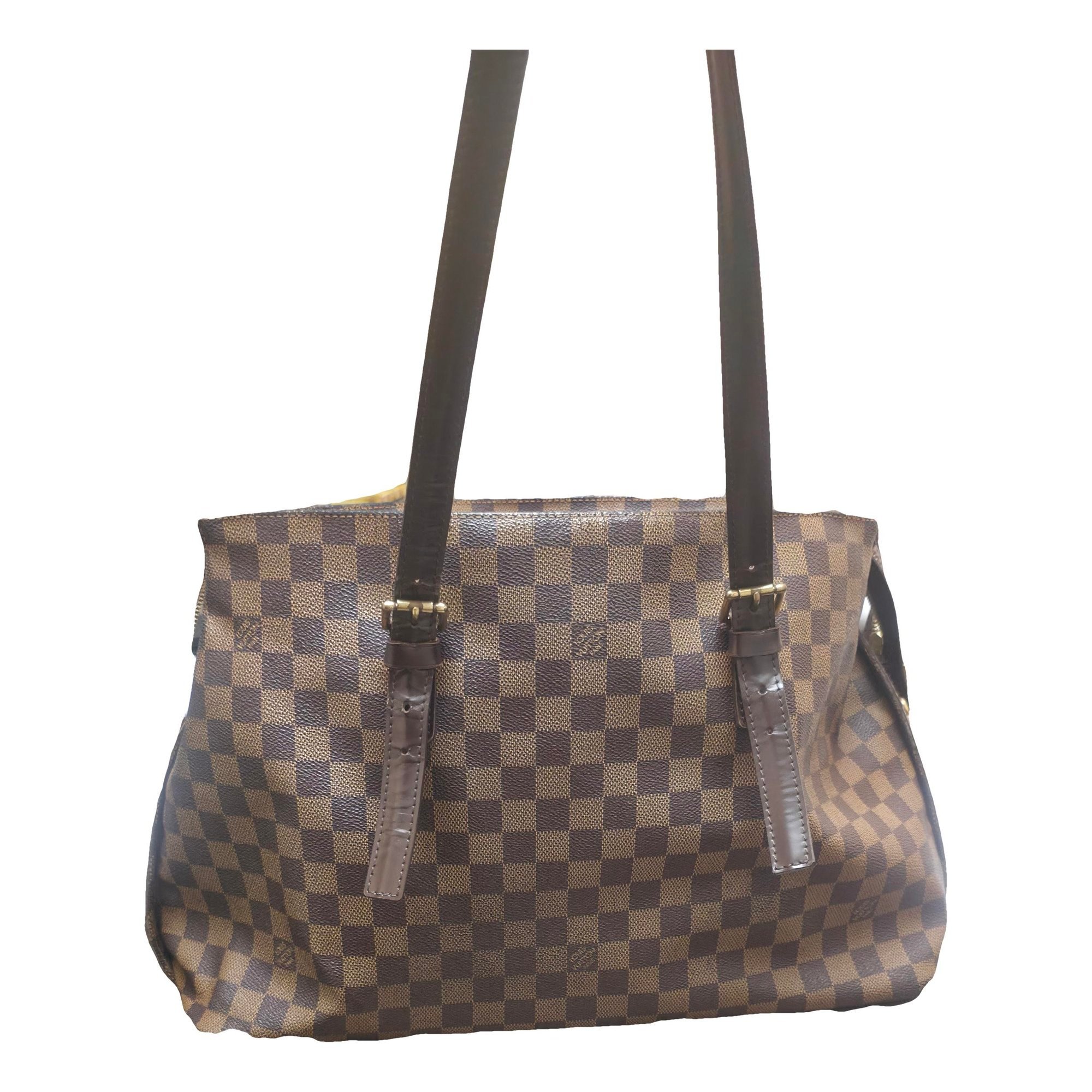Leather clutch bag