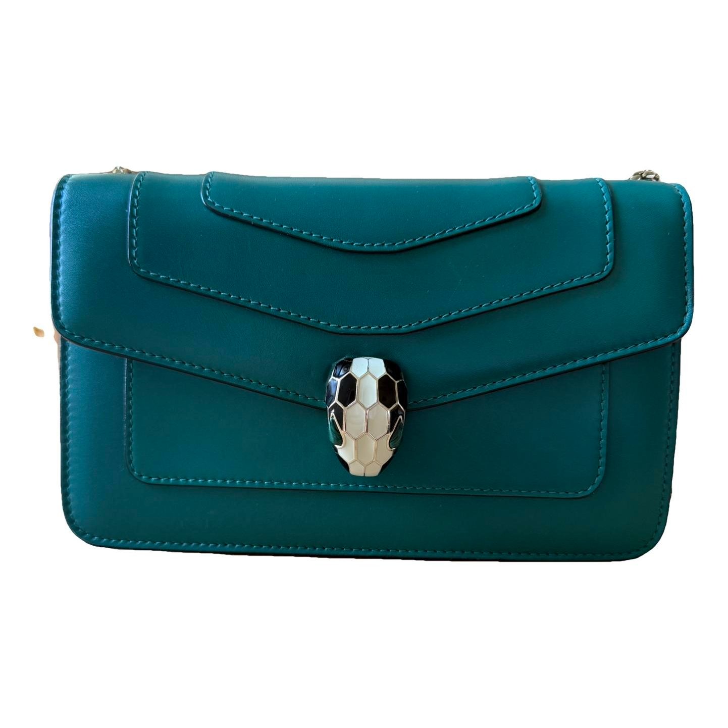 Serpenti leather handbag
