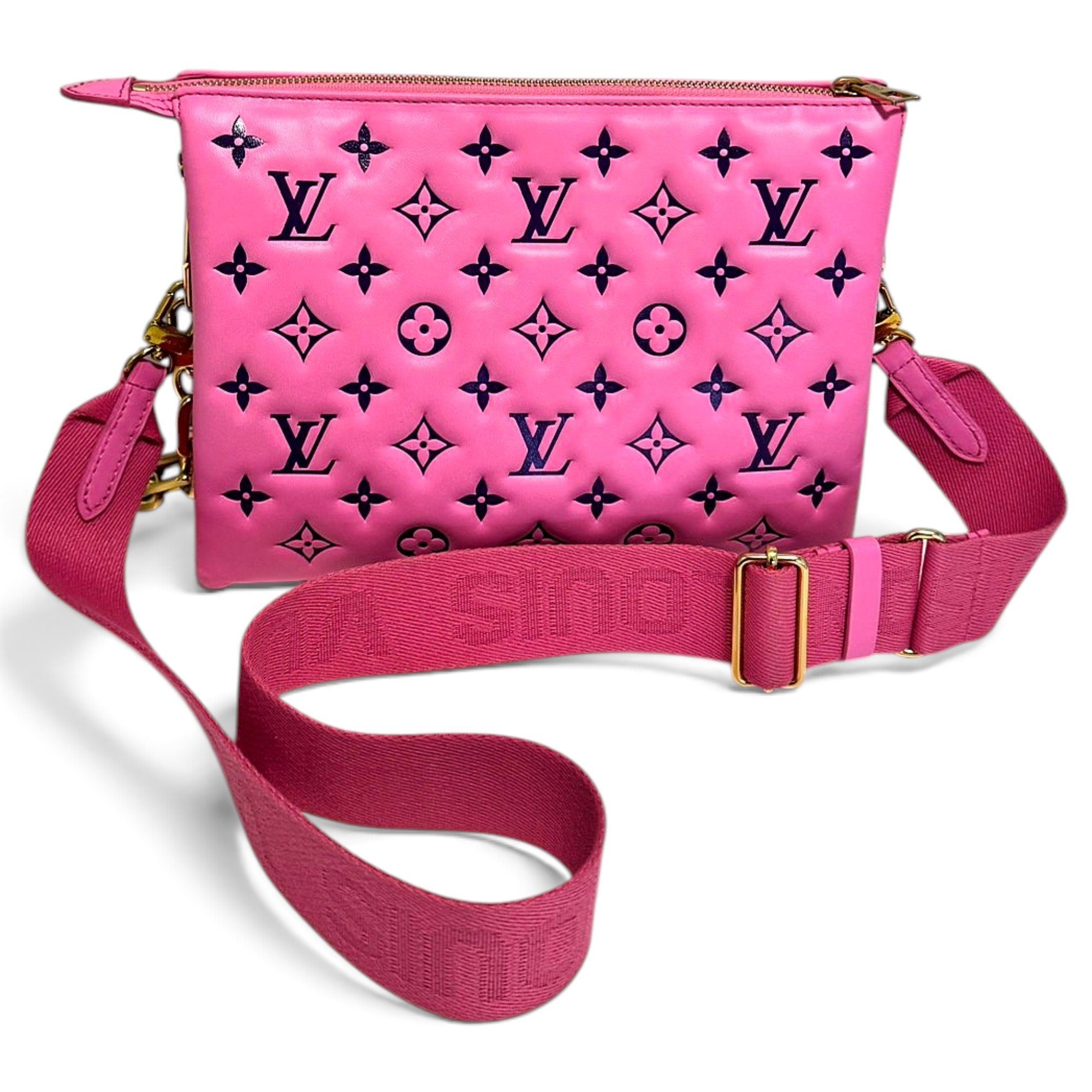 Coussin leather crossbody bag