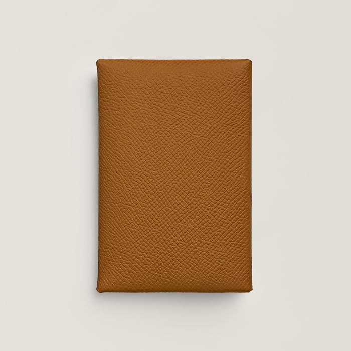 Gold Calvi Duo Compact Card Holder