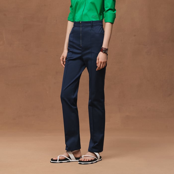 Bleu Outremer Straight Leg Pants