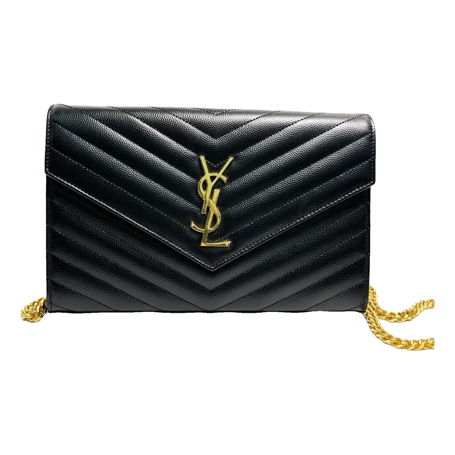 Portefeuille enveloppe leather crossbody bag