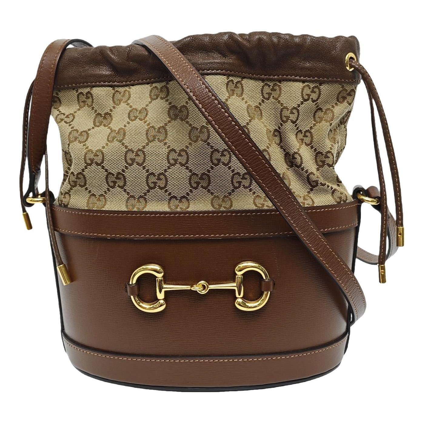 Horsebit 1955 Bucket leather crossbody bag