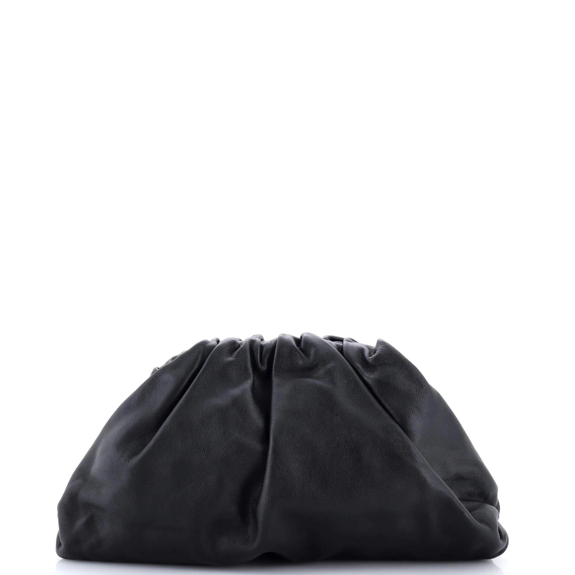 Leather clutch bag