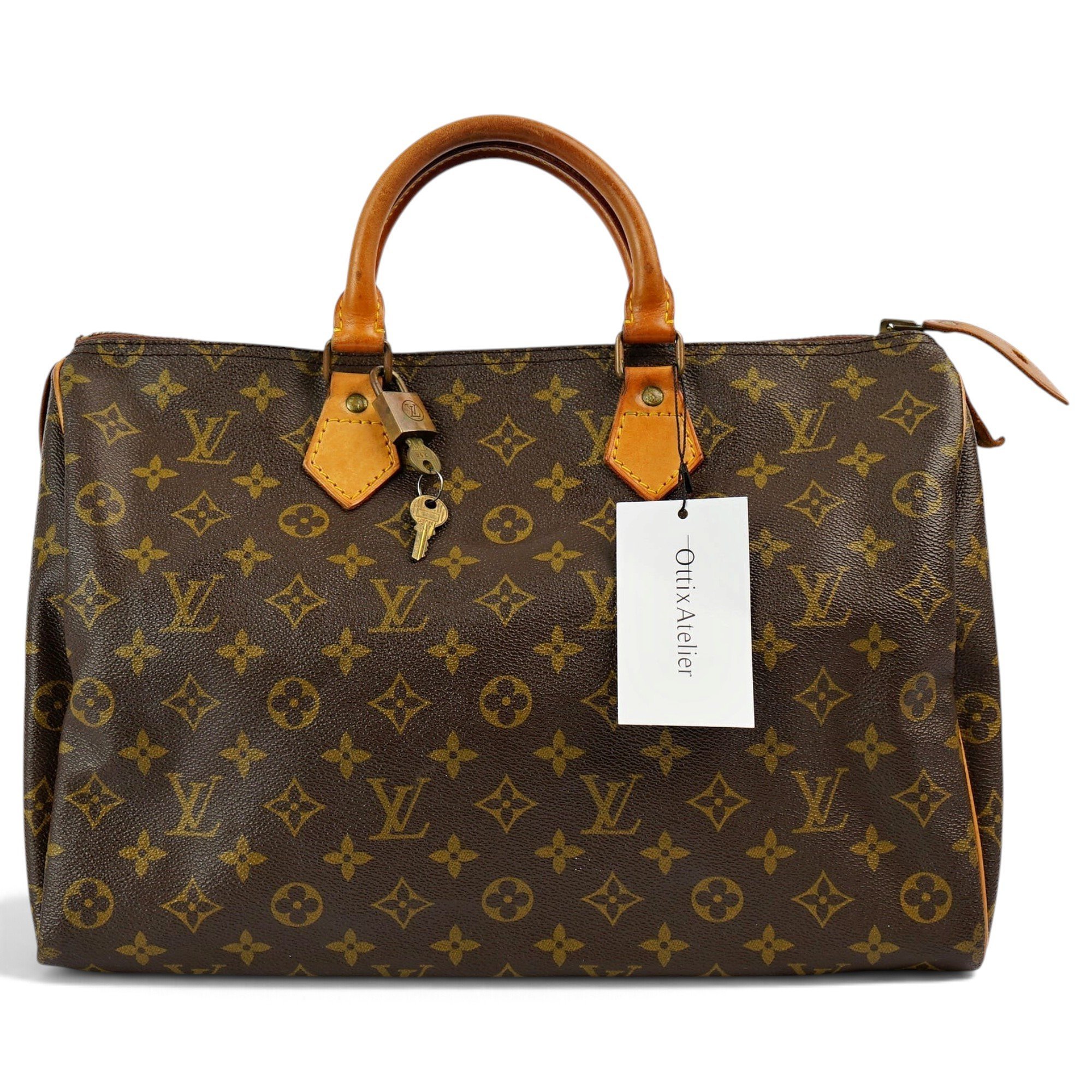 Speedy leather handbag