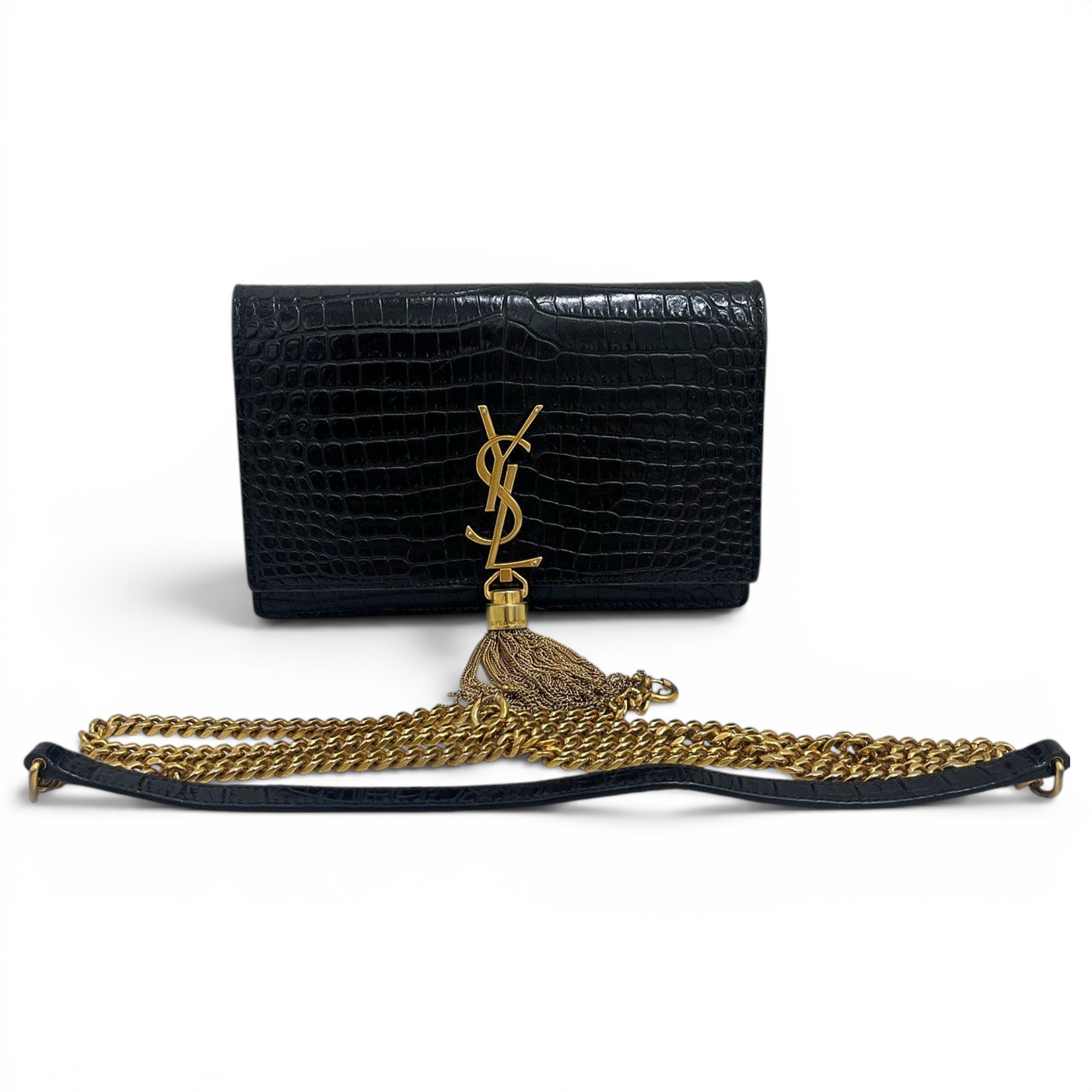 Pompom Kate leather crossbody bag