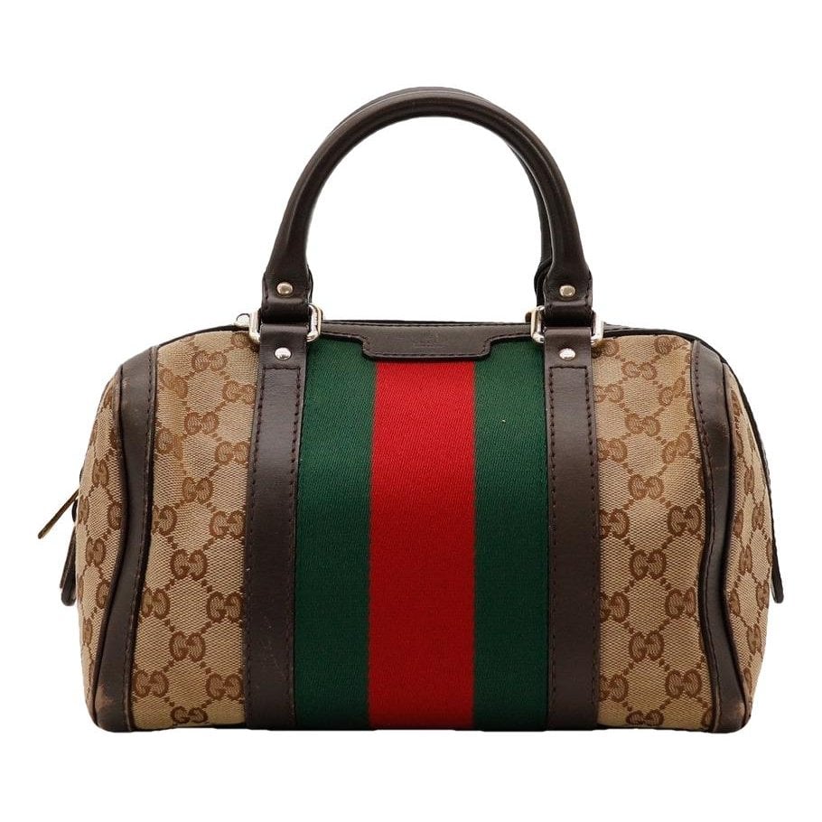 Boston leather bowling bag