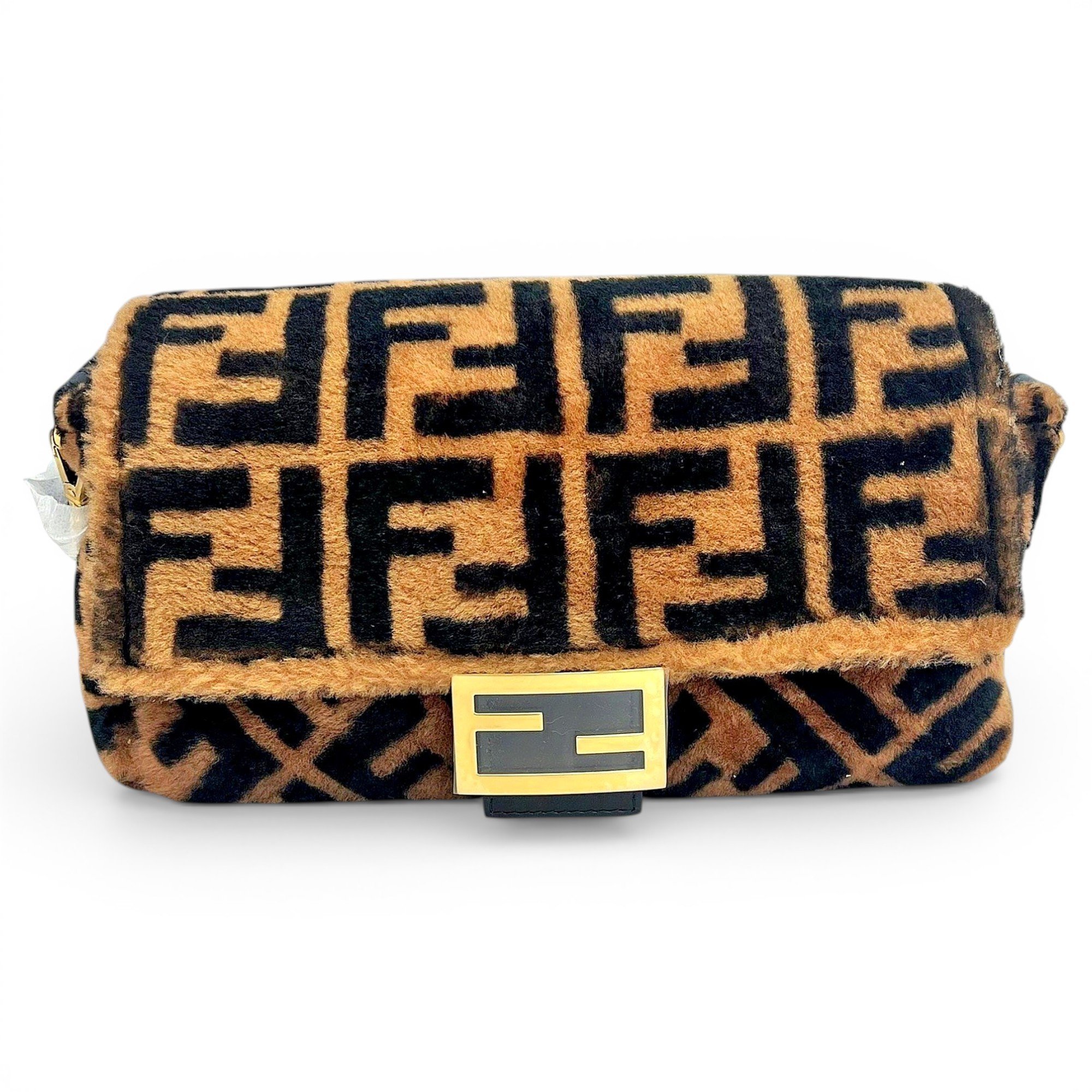 Baguette velvet handbag