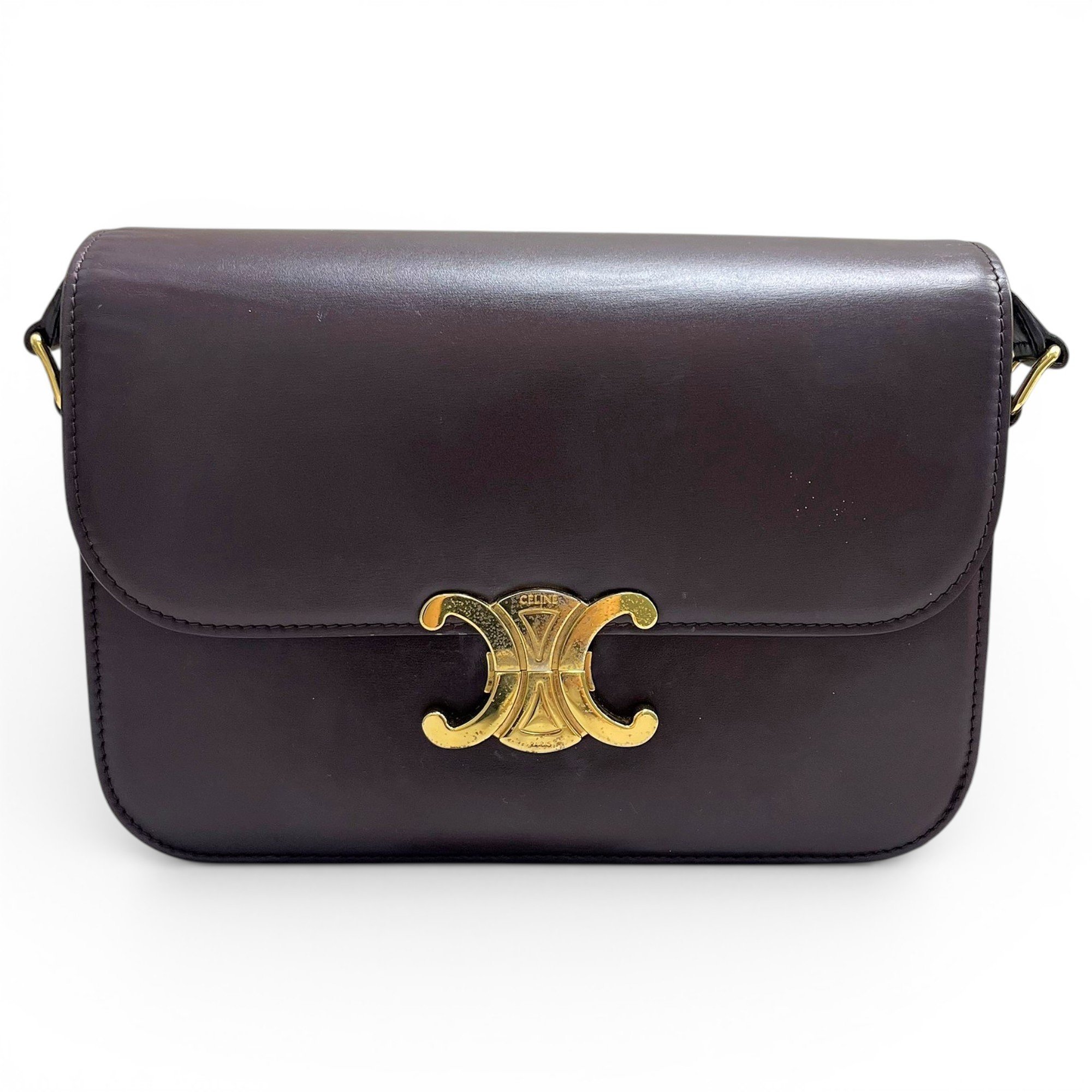 Triomphe leather handbag