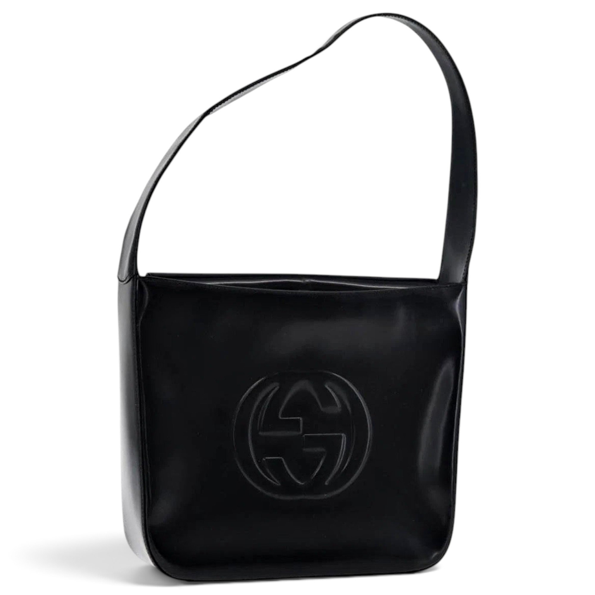Patent leather handbag