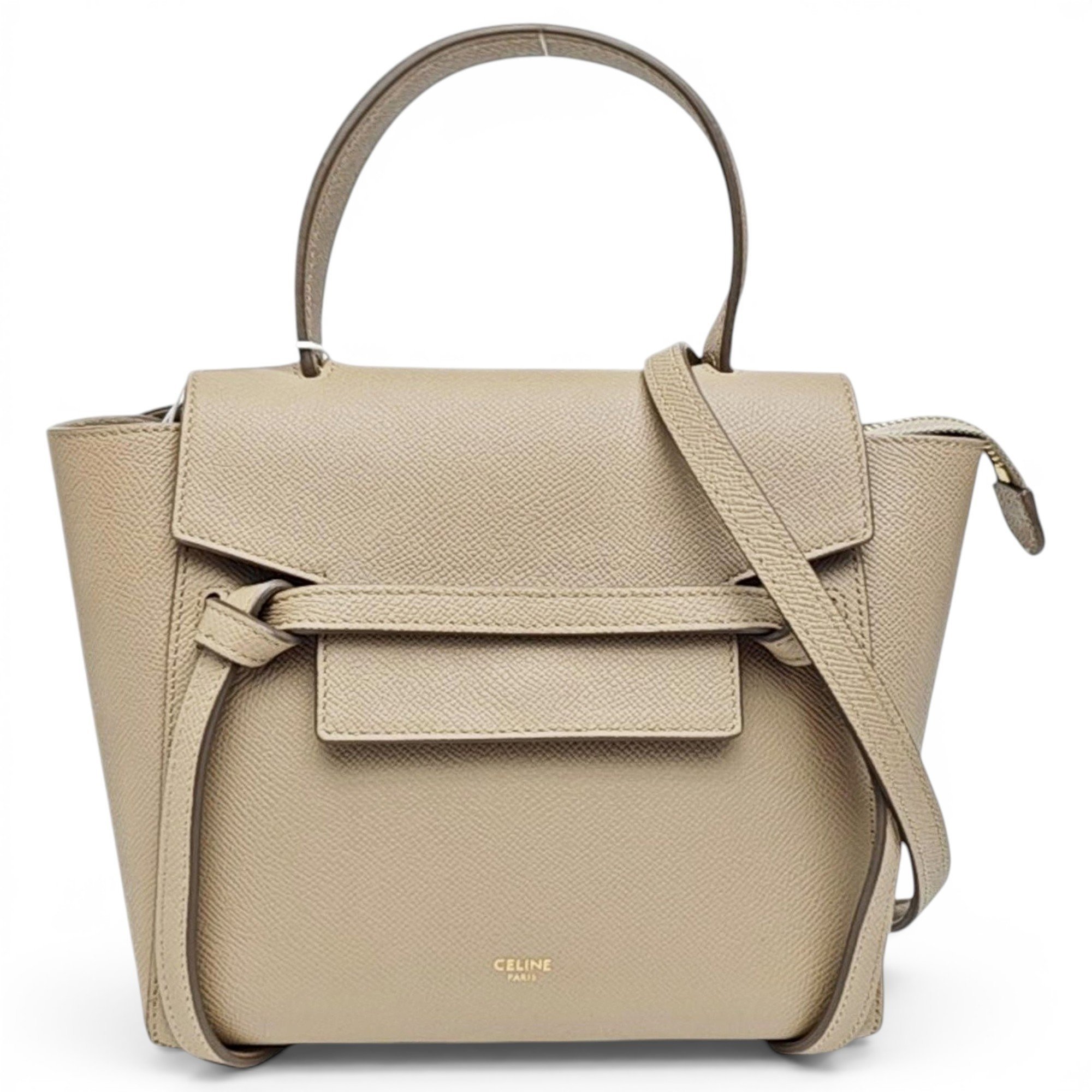 Belt leather handbag