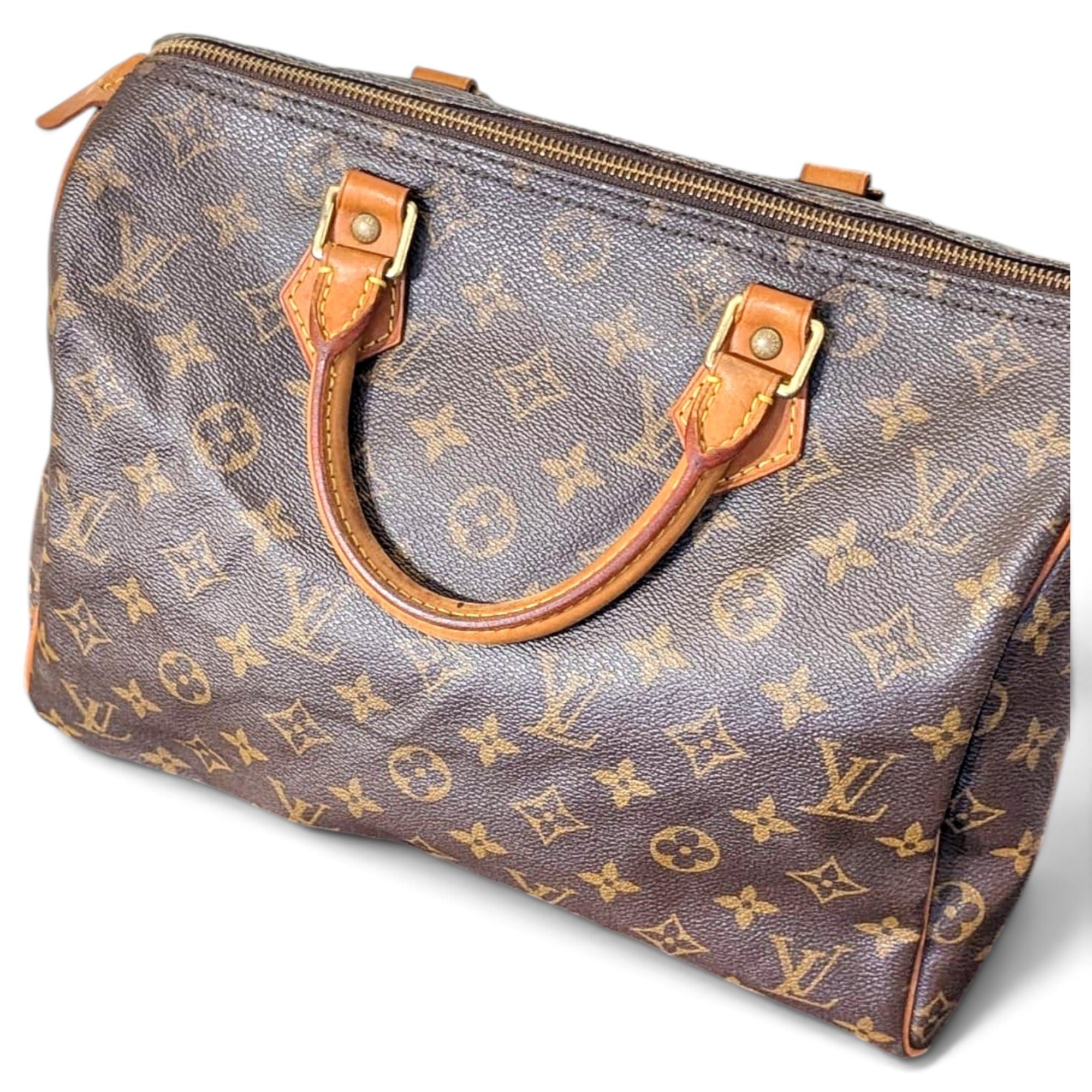 Speedy leather bag