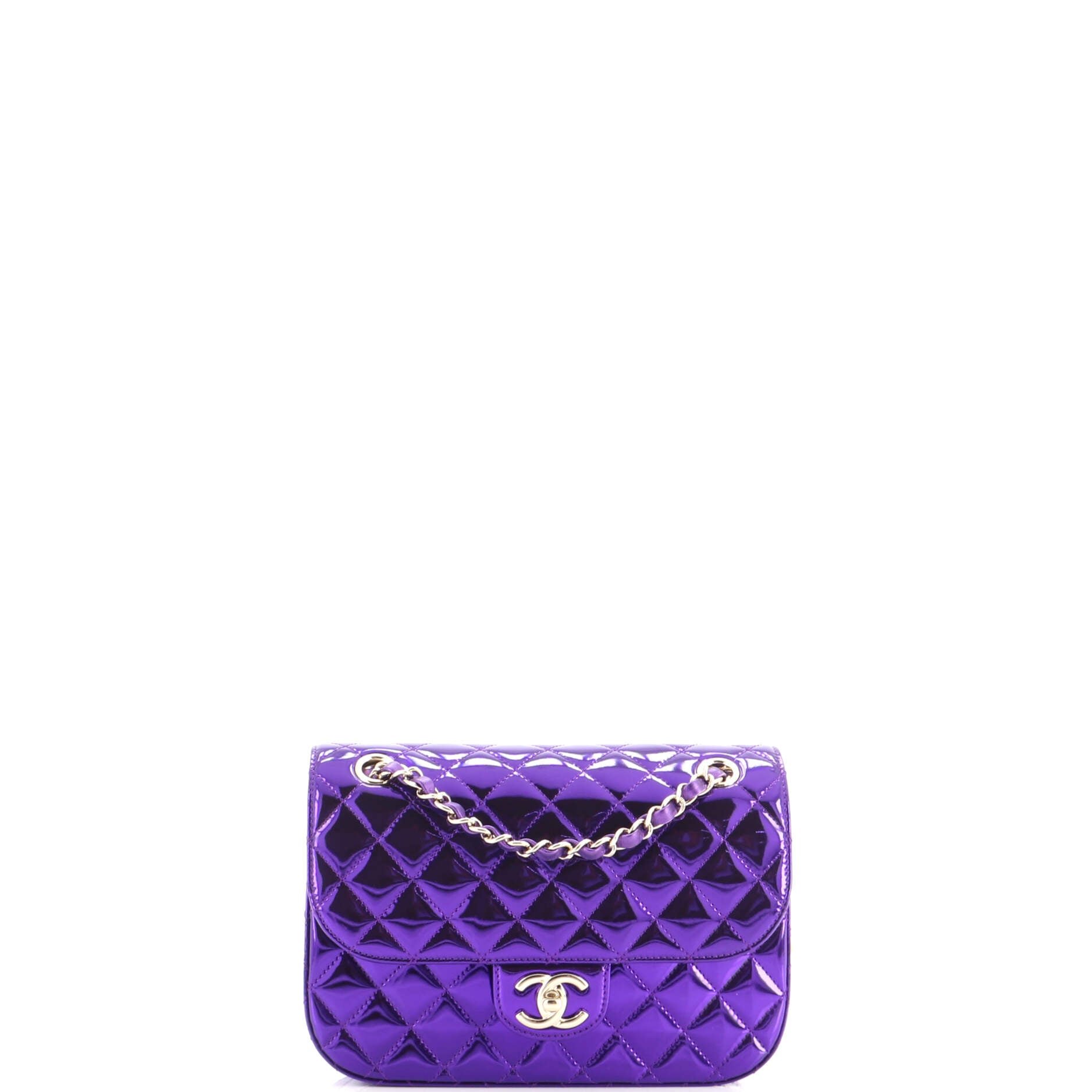 Hollywood Boulevard Flap Bag with Star Coin Purse Quilted Metallic Leather Mini