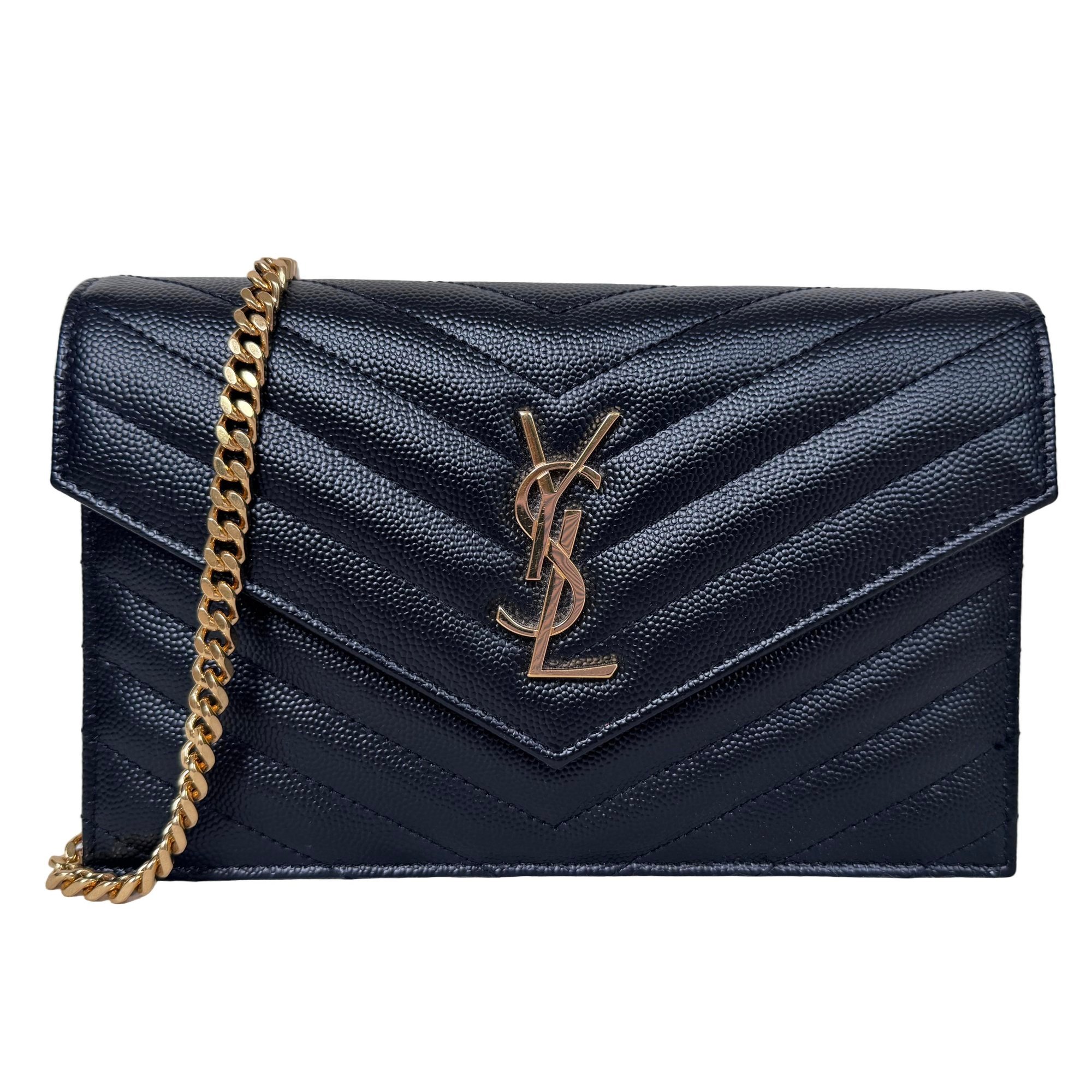 Portefeuille enveloppe leather crossbody bag