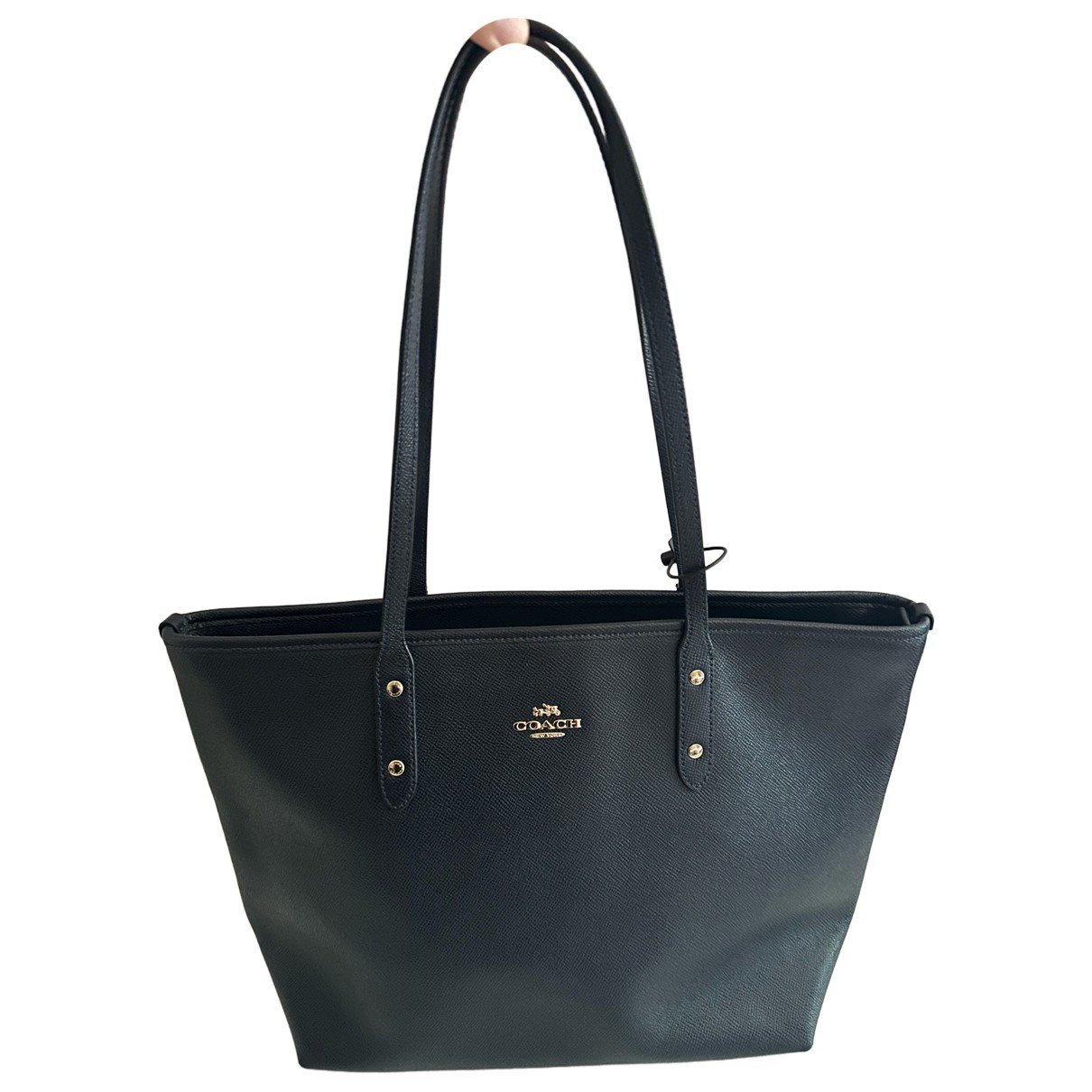 CITY ZIP TOTE leather tote