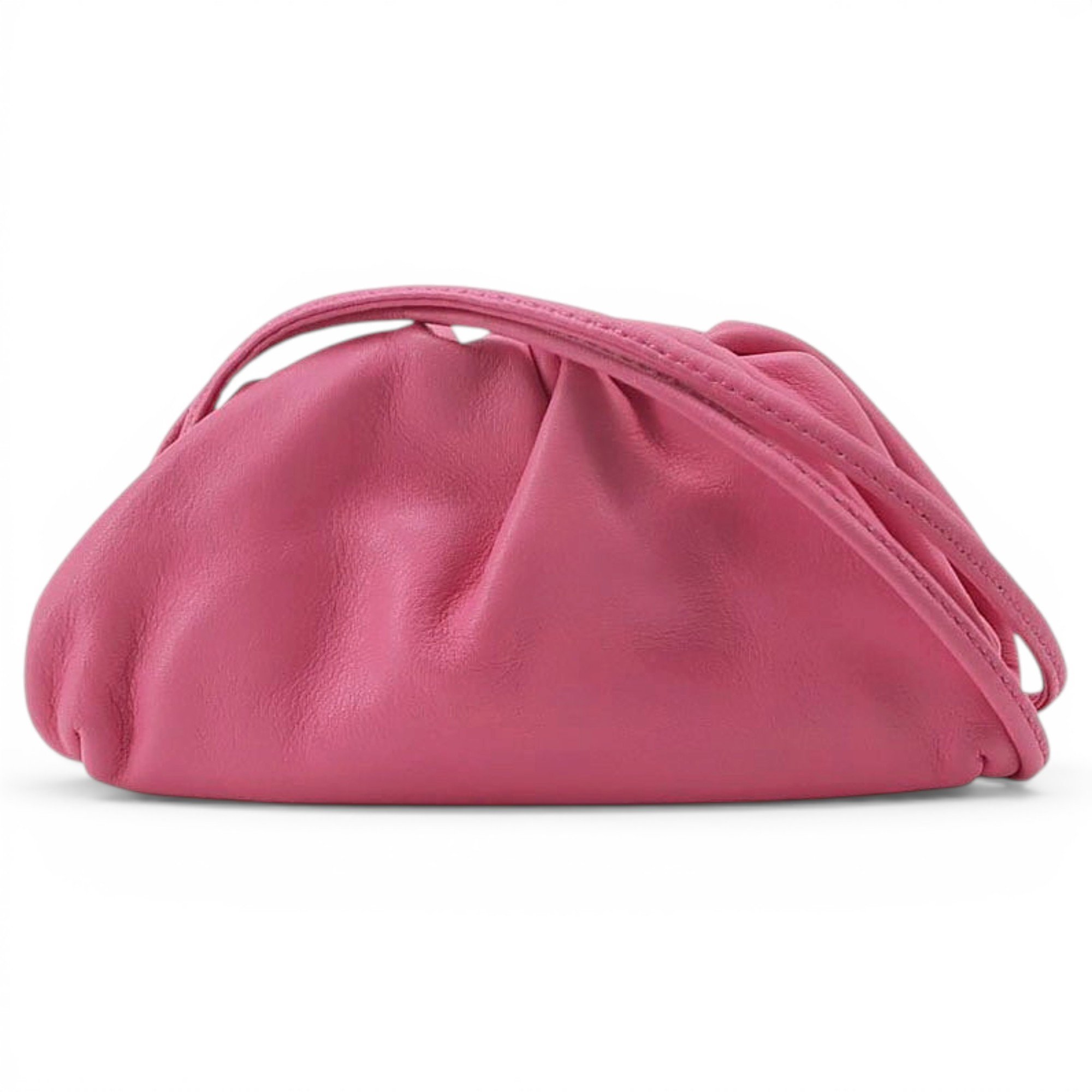 Pouch leather handbag