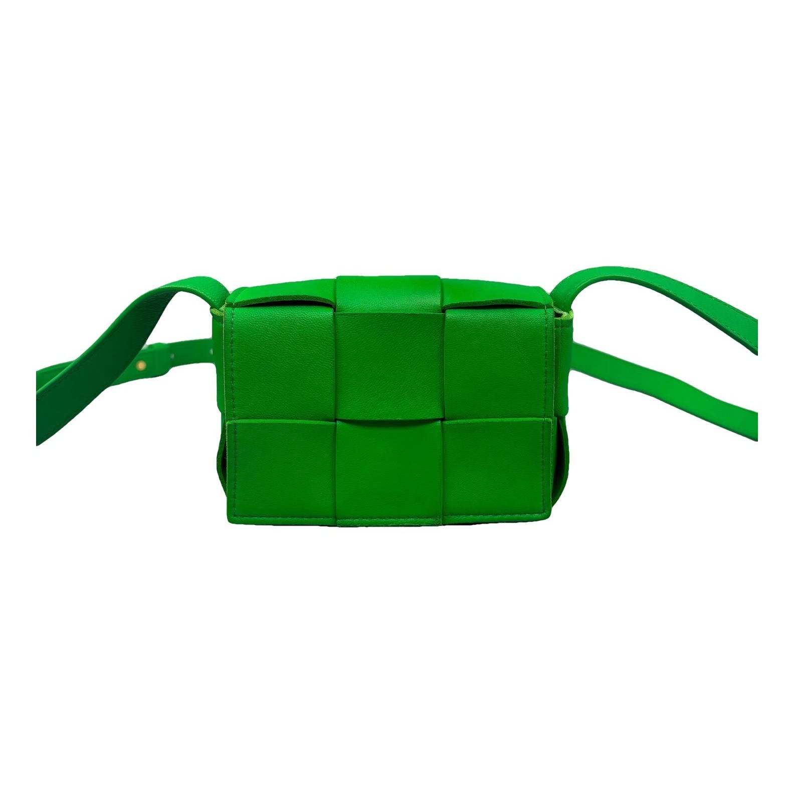 Cassette leather handbag