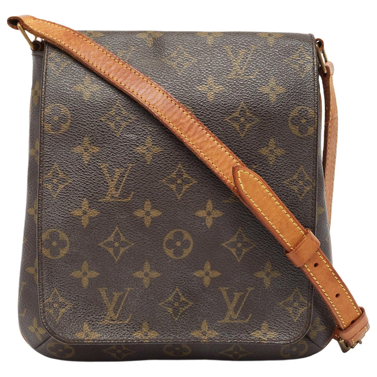Musette leather handbag