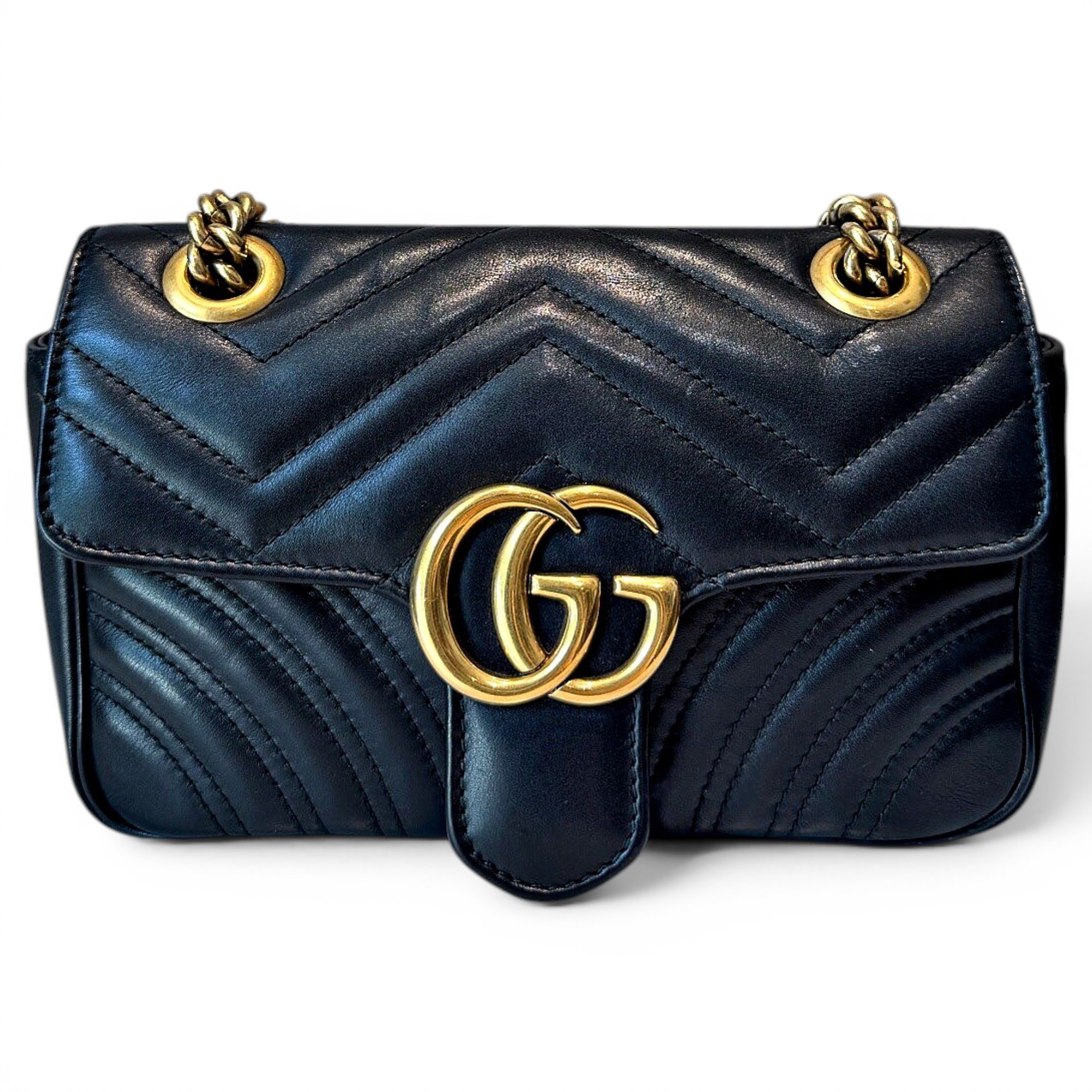 GG Marmont Flap leather crossbody bag