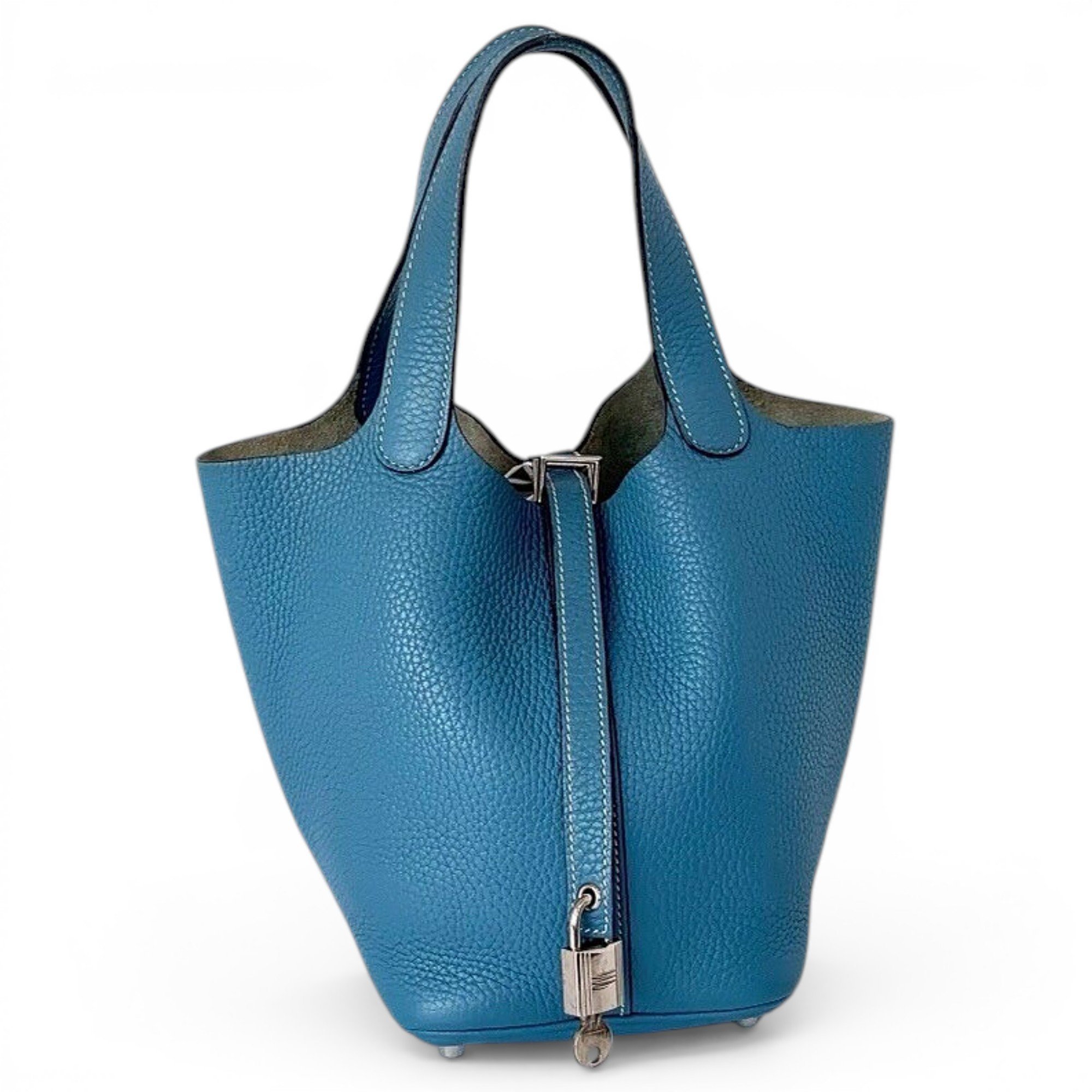 Picotin leather tote