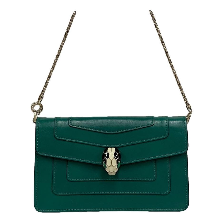 Serpenti leather handbag