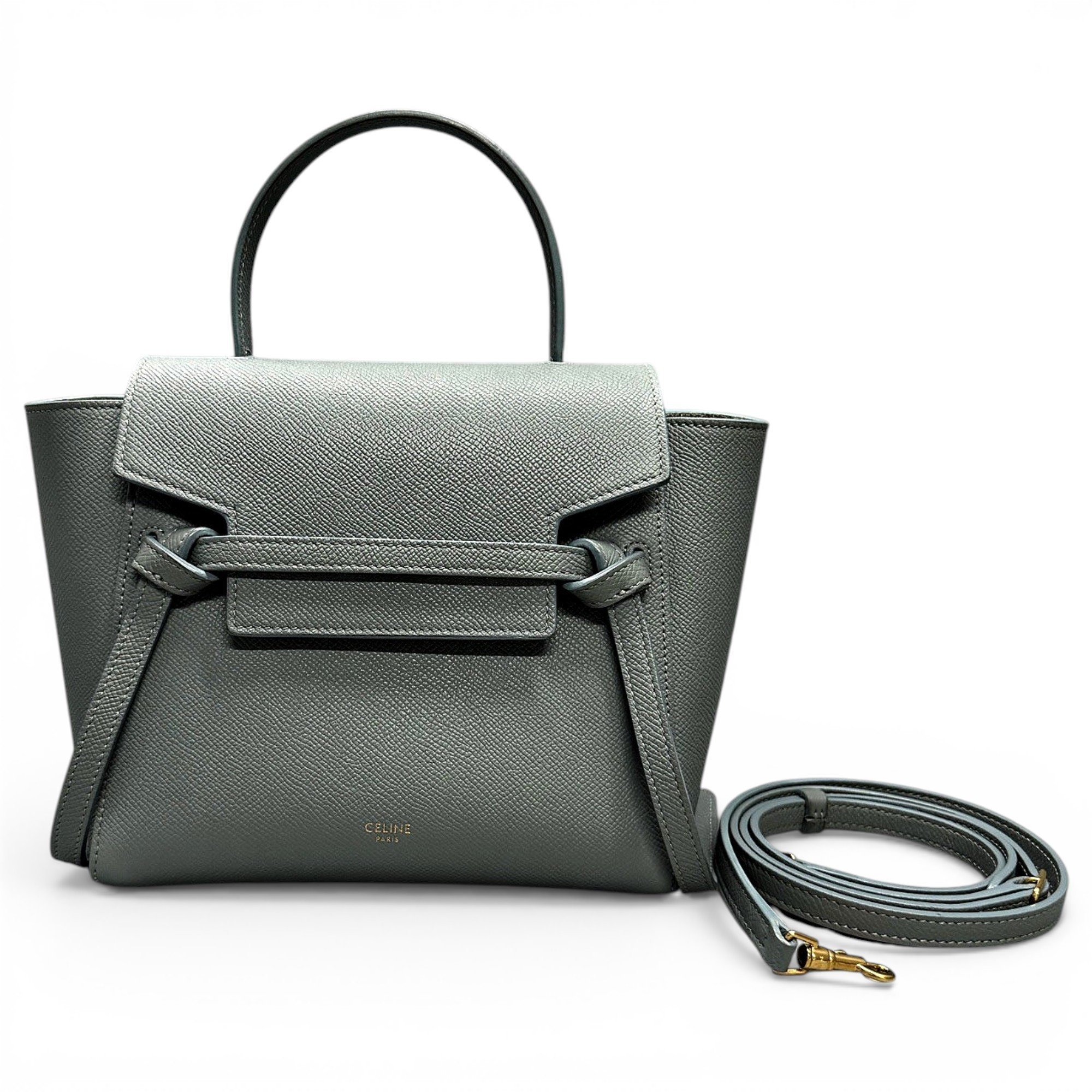 Belt leather handbag